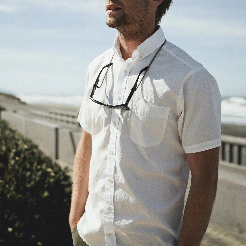 The Short Sleeve Jack in White - Image 5