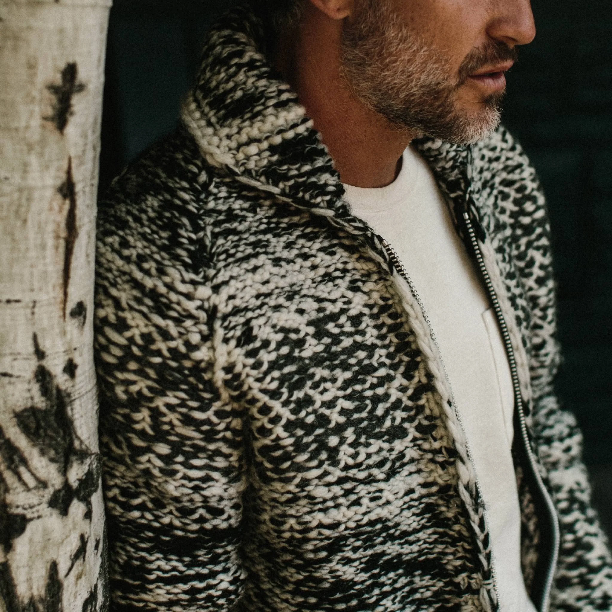 The Seawall Hand-knit Sweater in Coal - Image 3