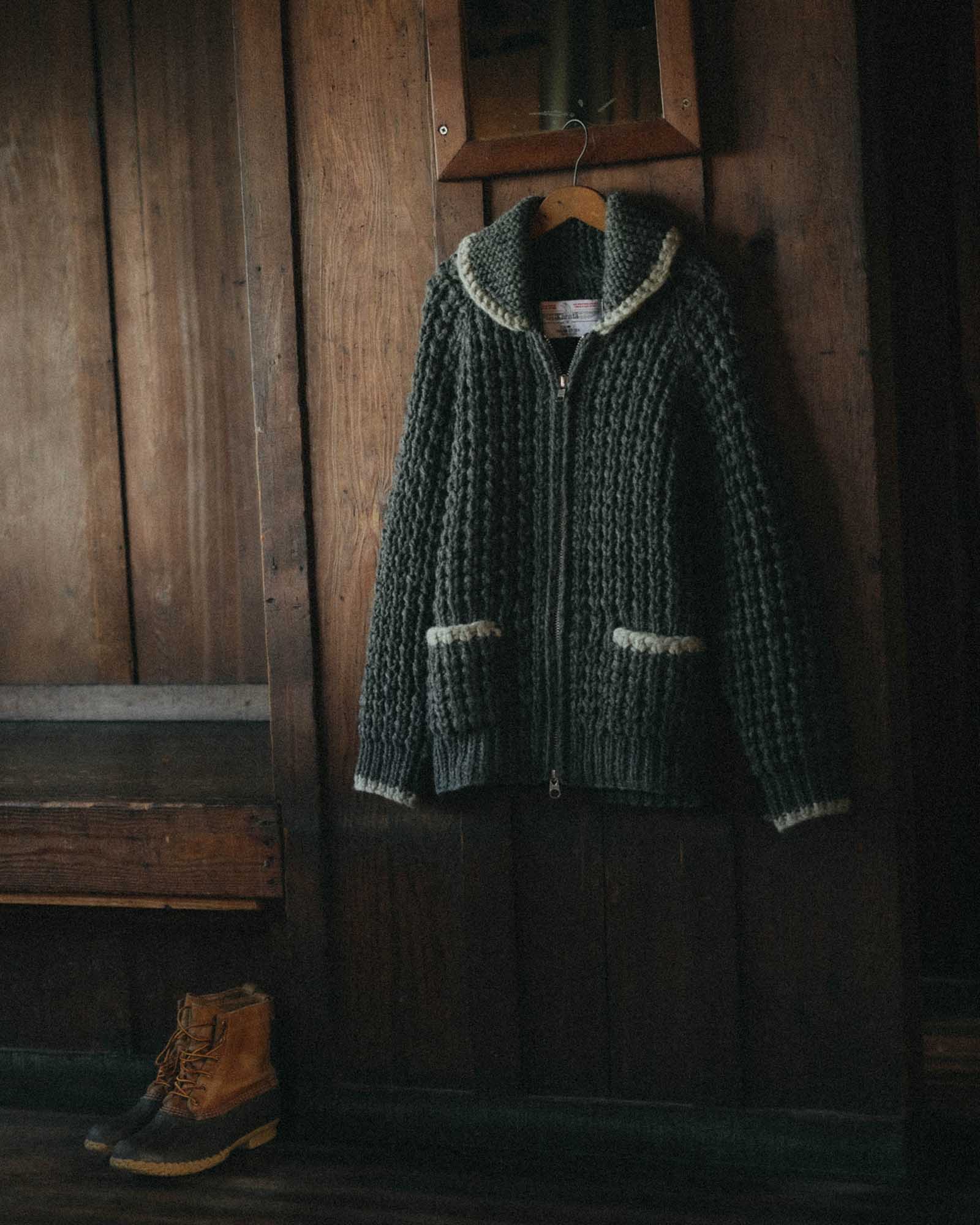 The Seawall Hand-Knit Sweater in Heather Graphite - Image 3