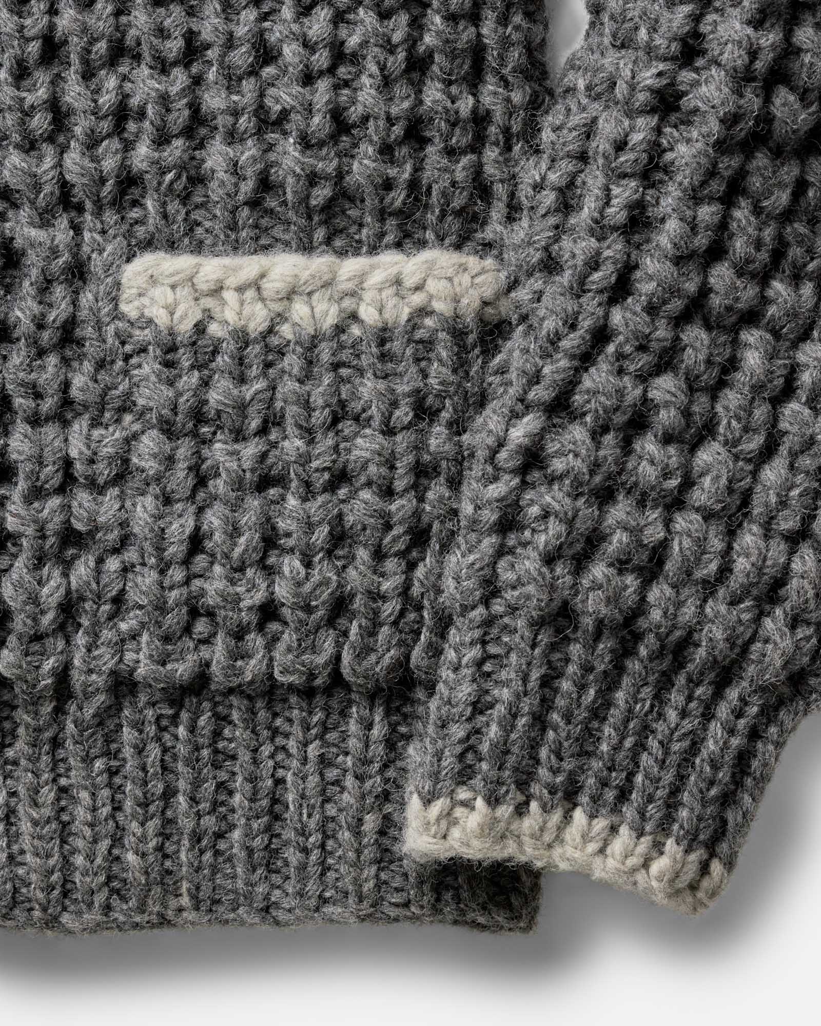The Seawall Hand-Knit Sweater in Heather Graphite - Image 7
