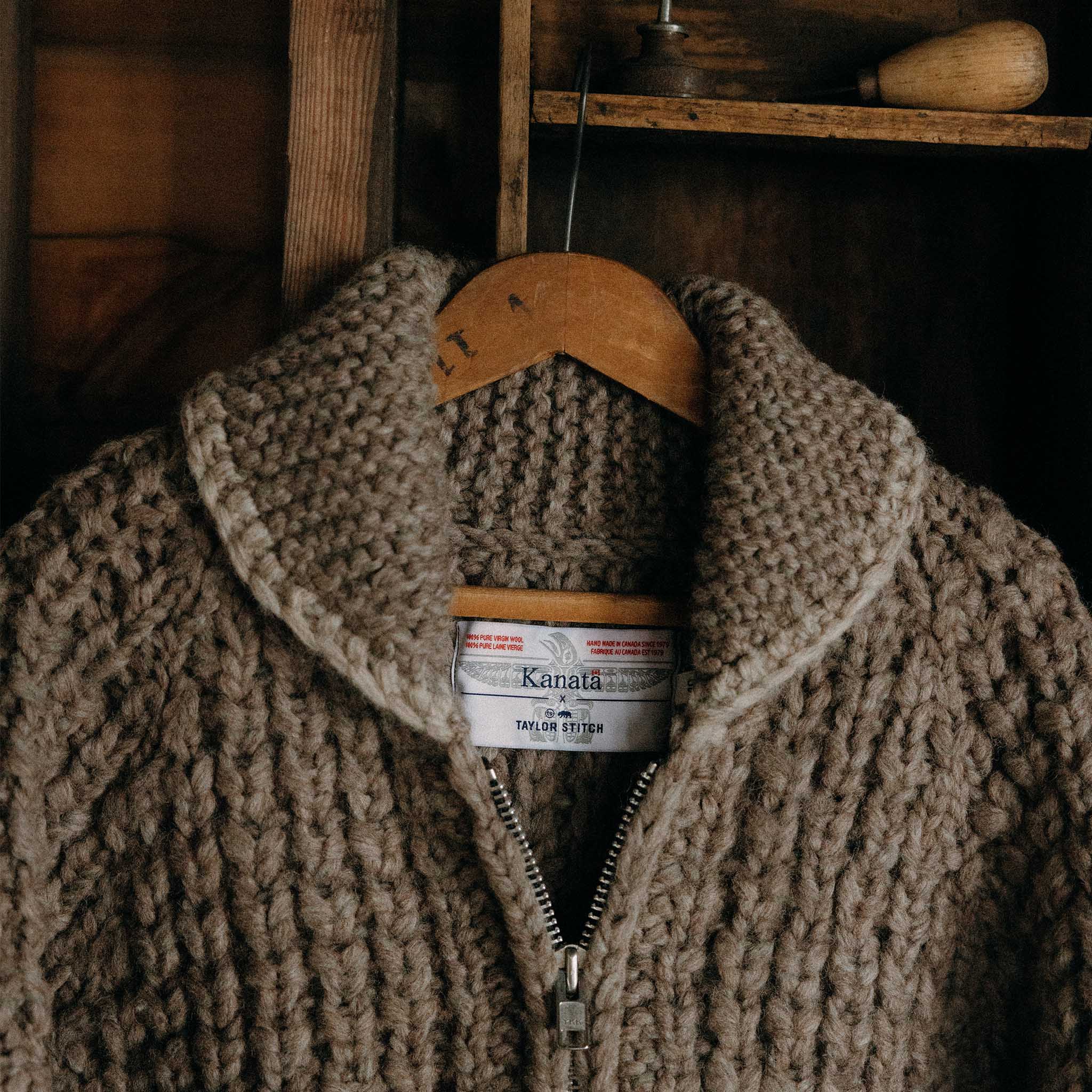 The Seawall Hand-Knit Sweater in Heather Sable - Image 4