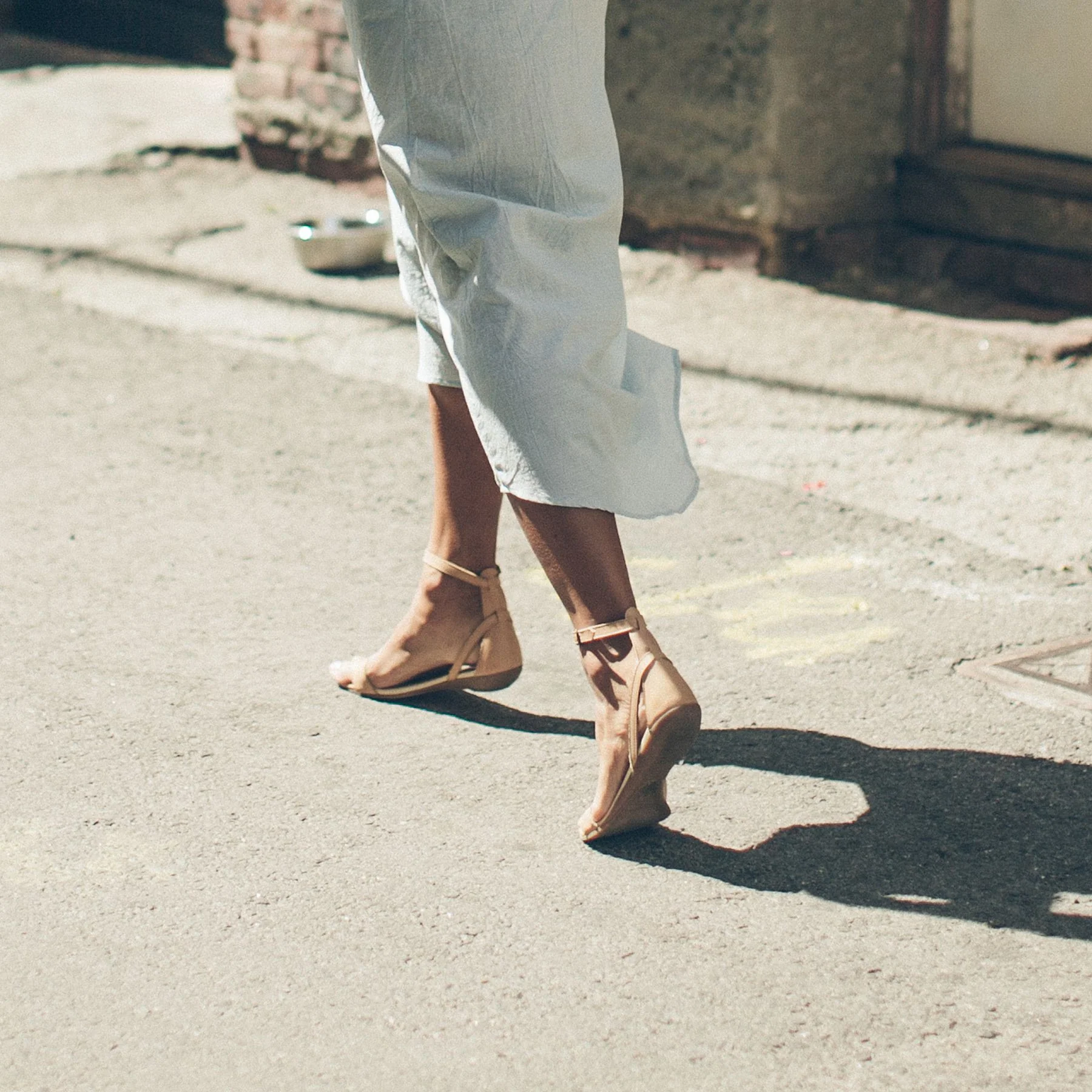 Serena Sandal in Pale Honey - Image 5