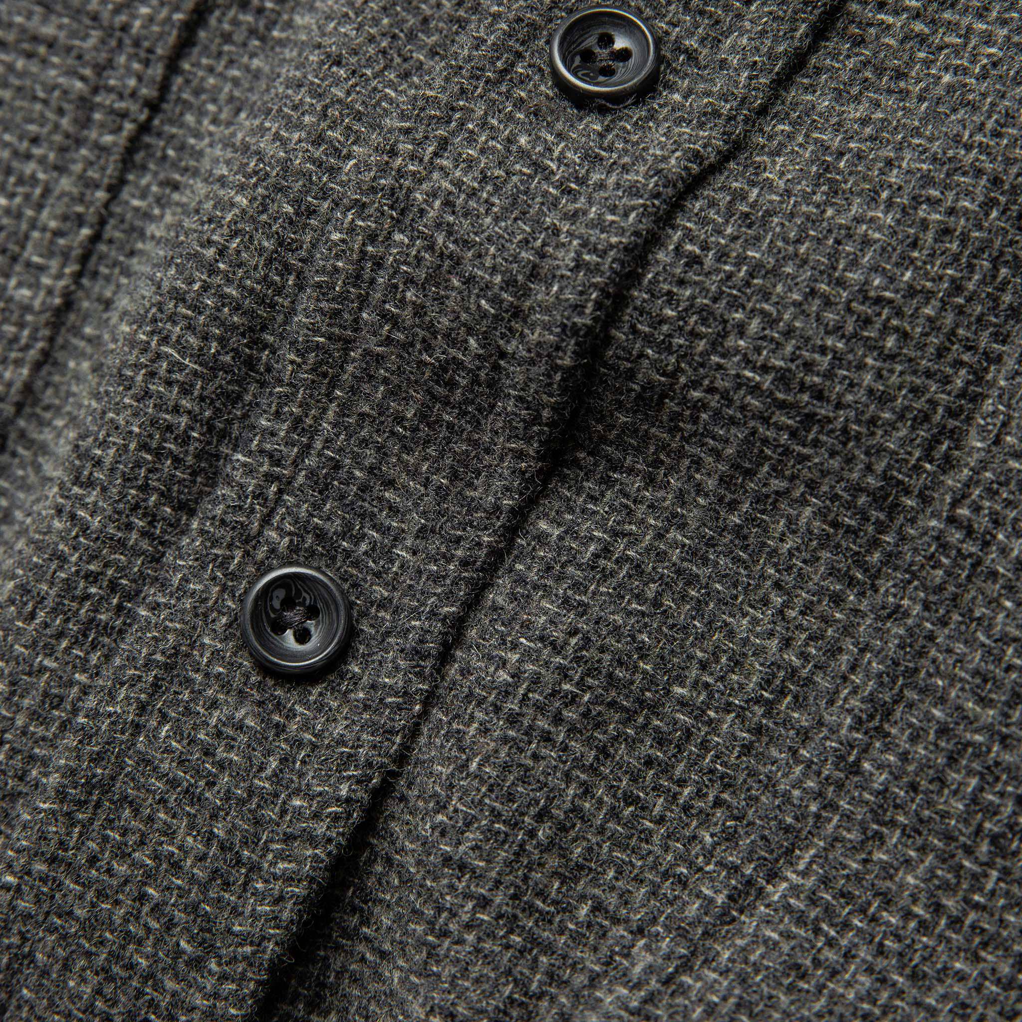 The Service Shirt in Ash Melange Wool - Image 7