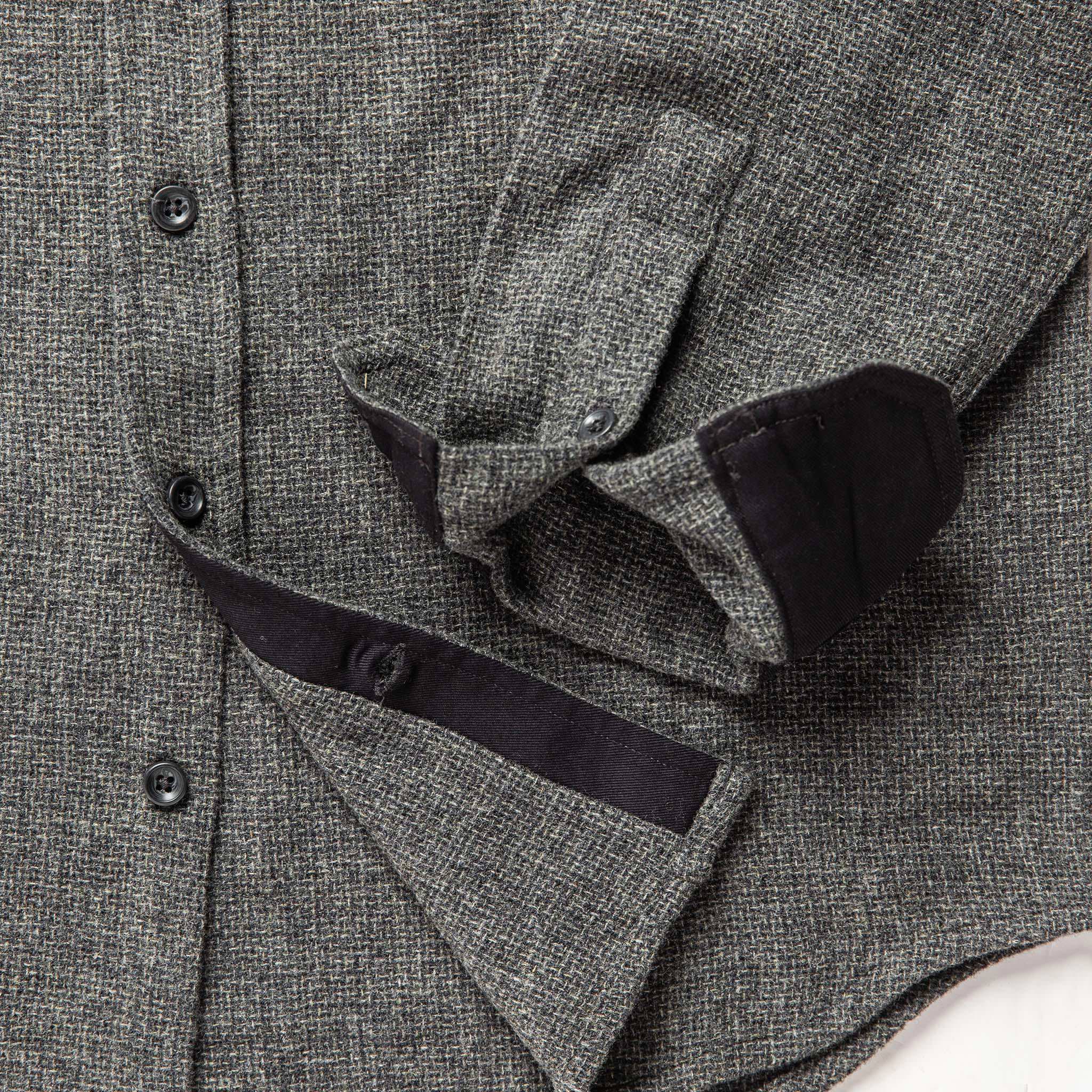 The Service Shirt in Ash Melange Wool - Image 8