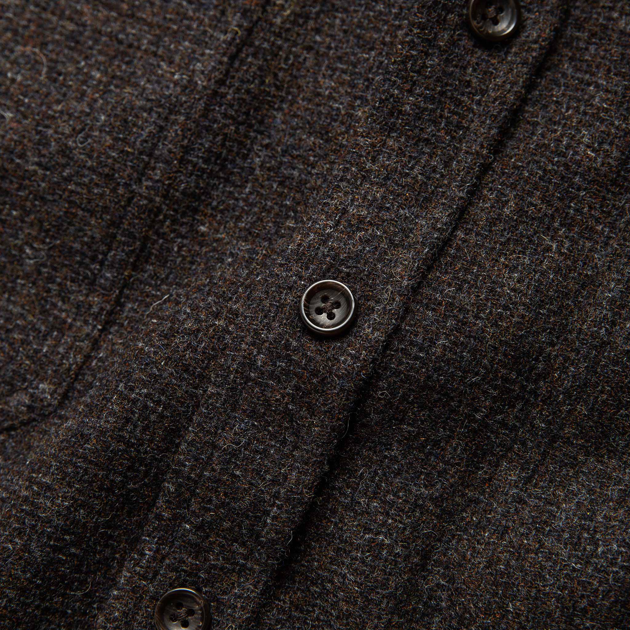 The Service Shirt in Moss Melange Wool - Image 7