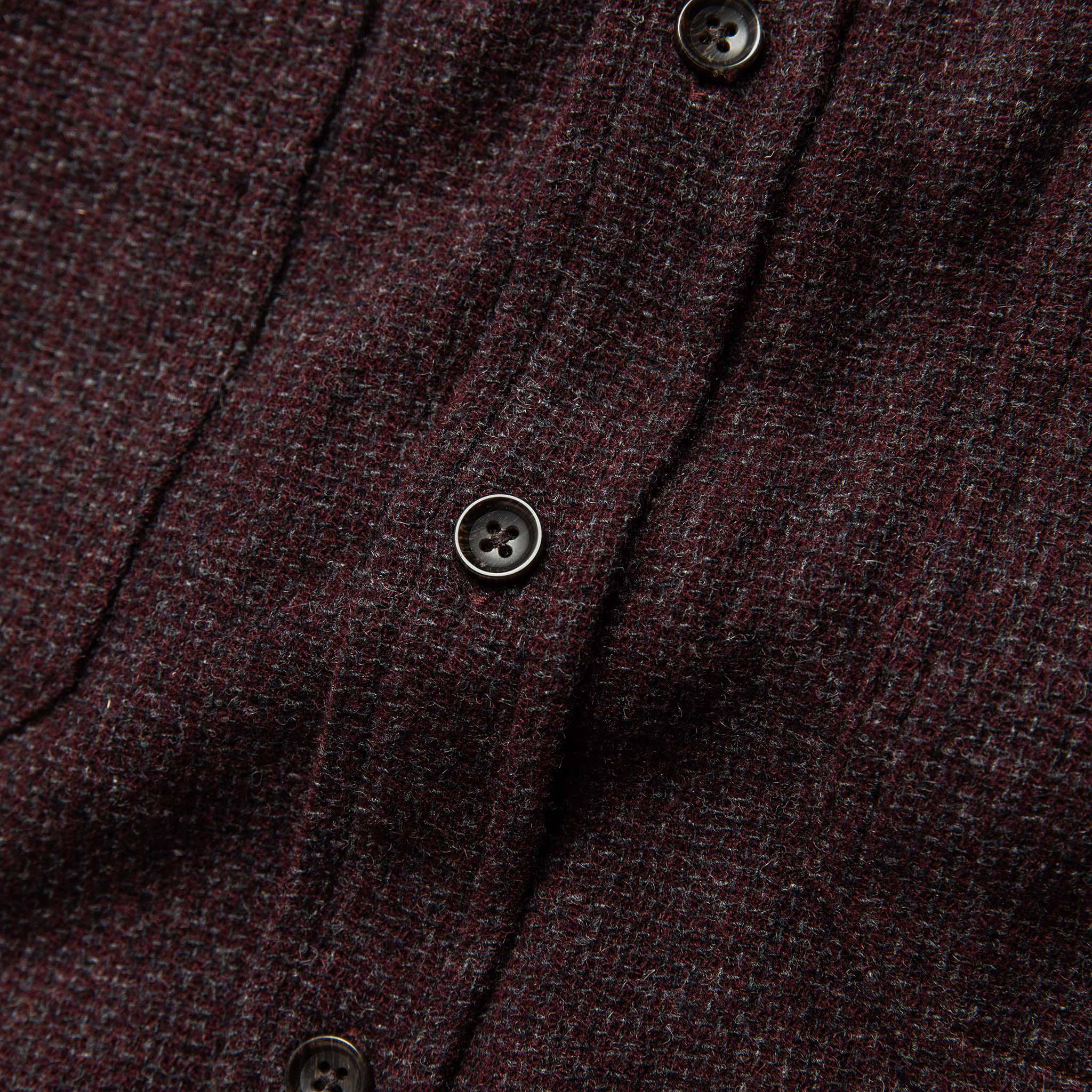 The Service Shirt in Port Melange Wool - Image 7