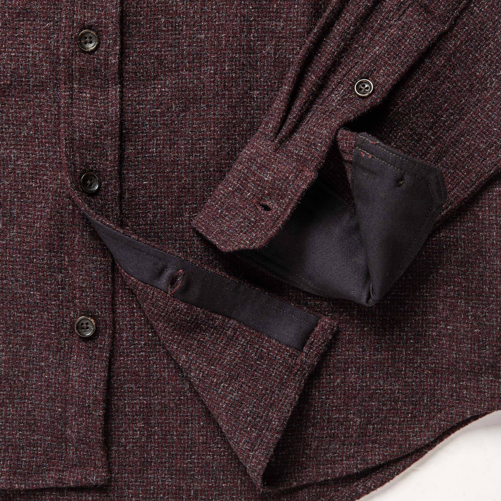 The Service Shirt in Port Melange Wool - Image 8