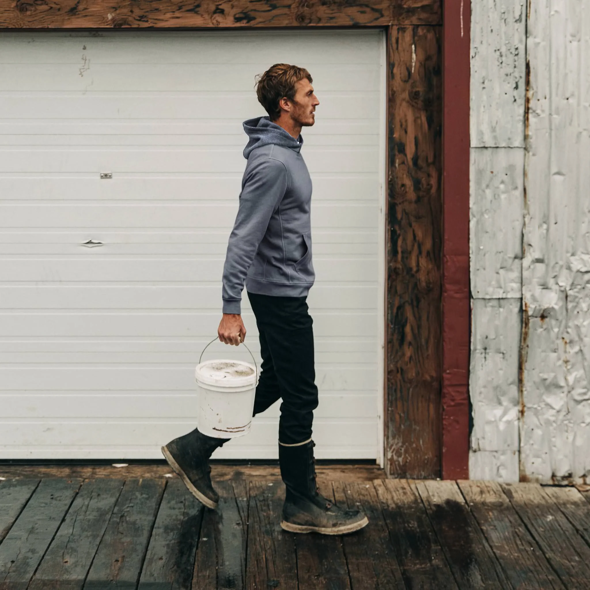 The Shackleton Hoodie in Ocean - Image 3