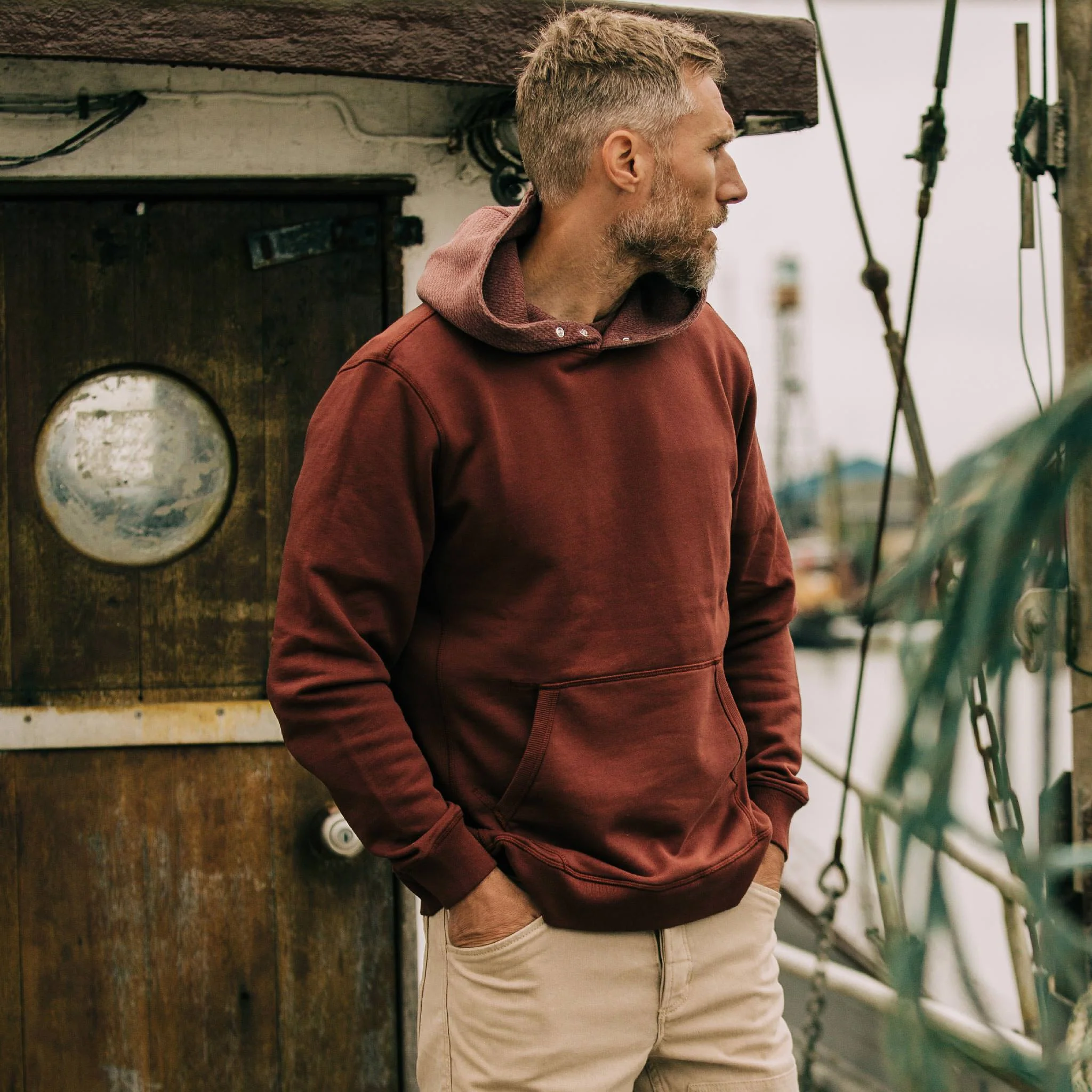 The Shackleton Hoodie in Russet - Image 2