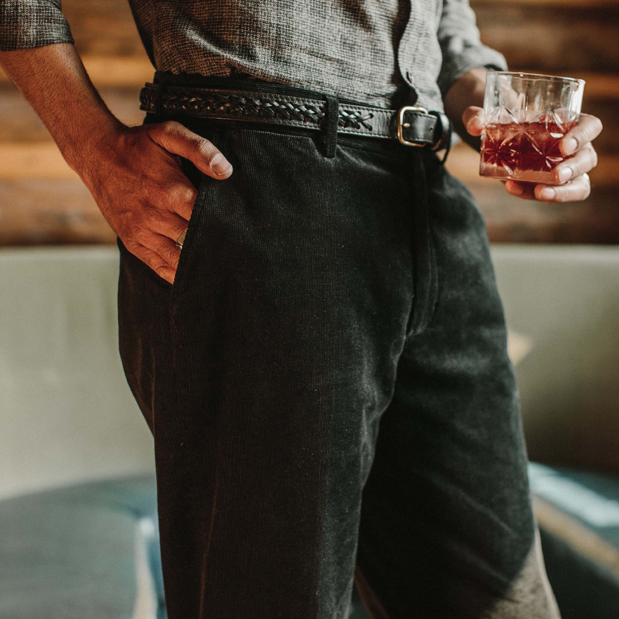 The Sheffield Trouser in Coal Cord - Image 3