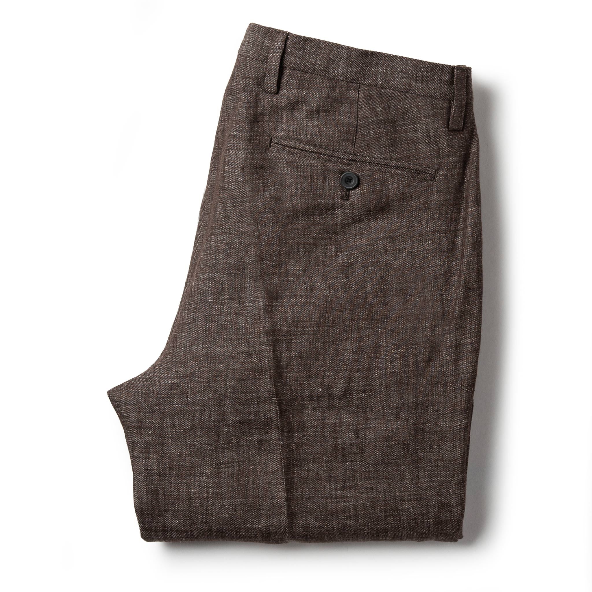 The Sheffield Trouser in Cocoa Linen - Image 8
