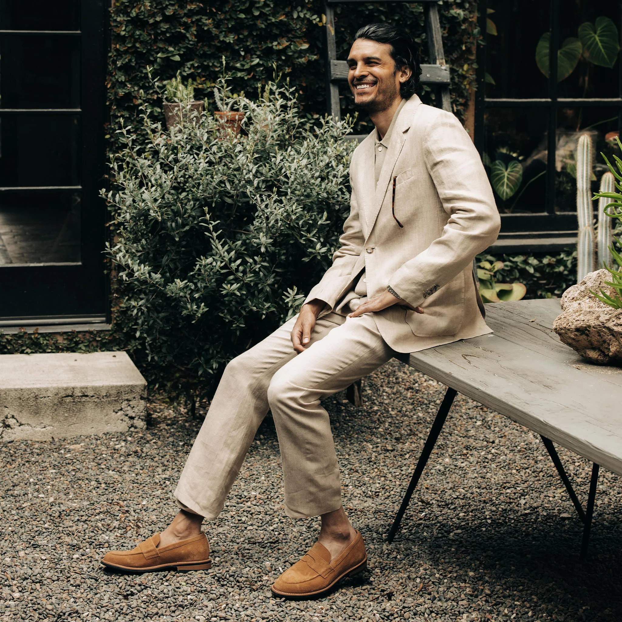 The Sheffield Trouser in Natural Linen - Image 4