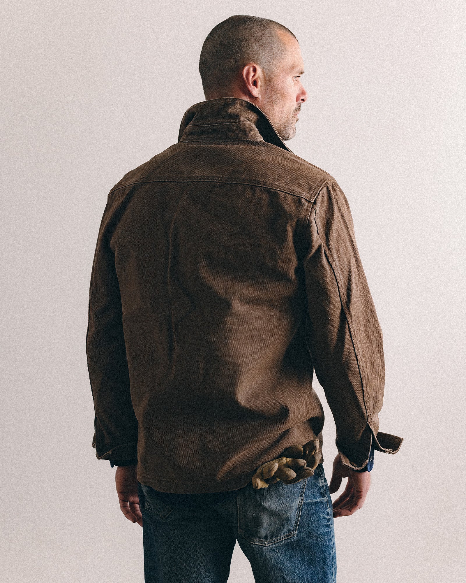 The Shop Shirt in Aged Penny Chipped Canvas - Image 4