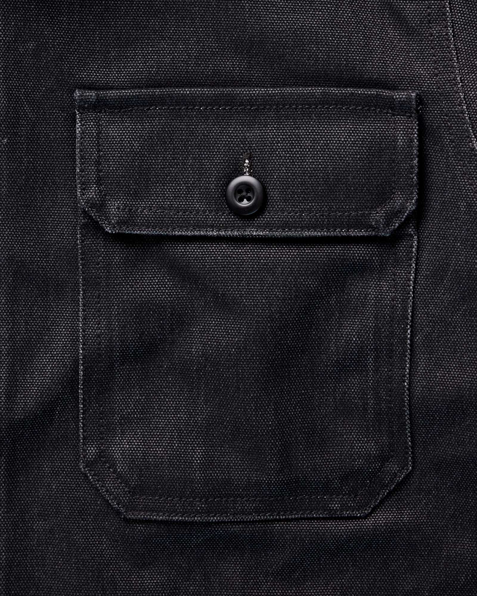 The Shop Shirt in Coal Chipped Canvas - Image 6