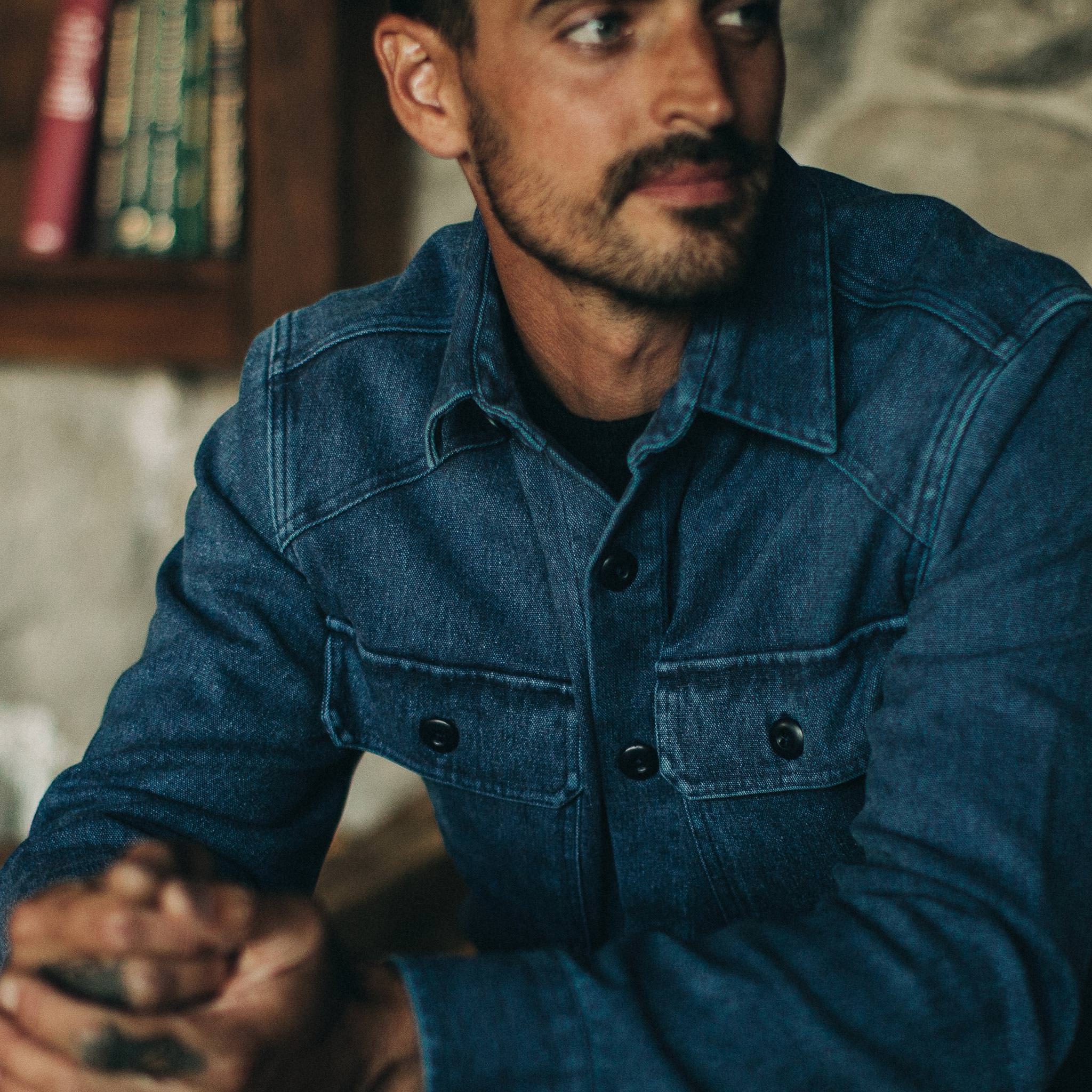 The Shop Shirt in Indigo Boss Duck - Image 3