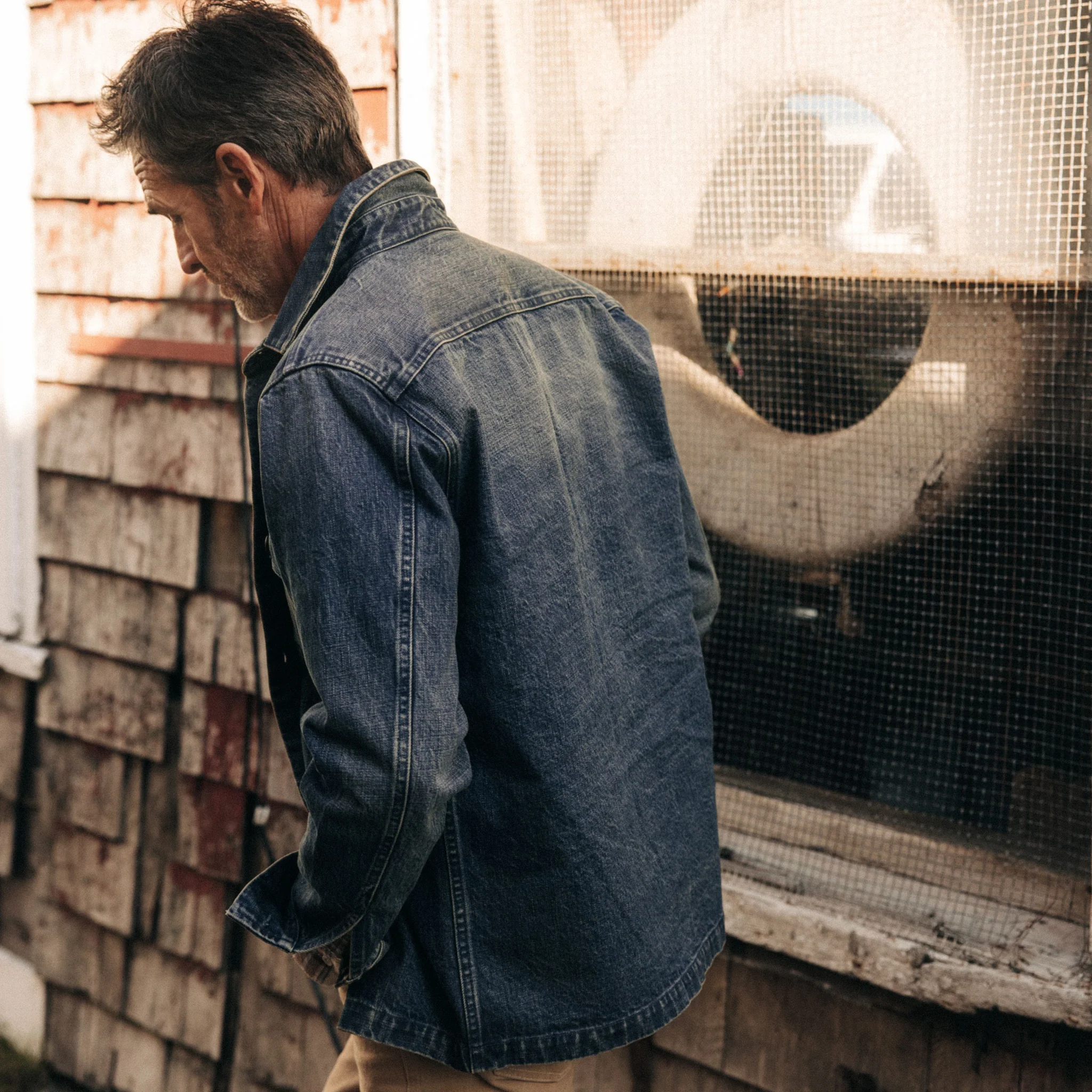 The Shop Shirt in Sawyer Wash Selvage Denim - Image 3