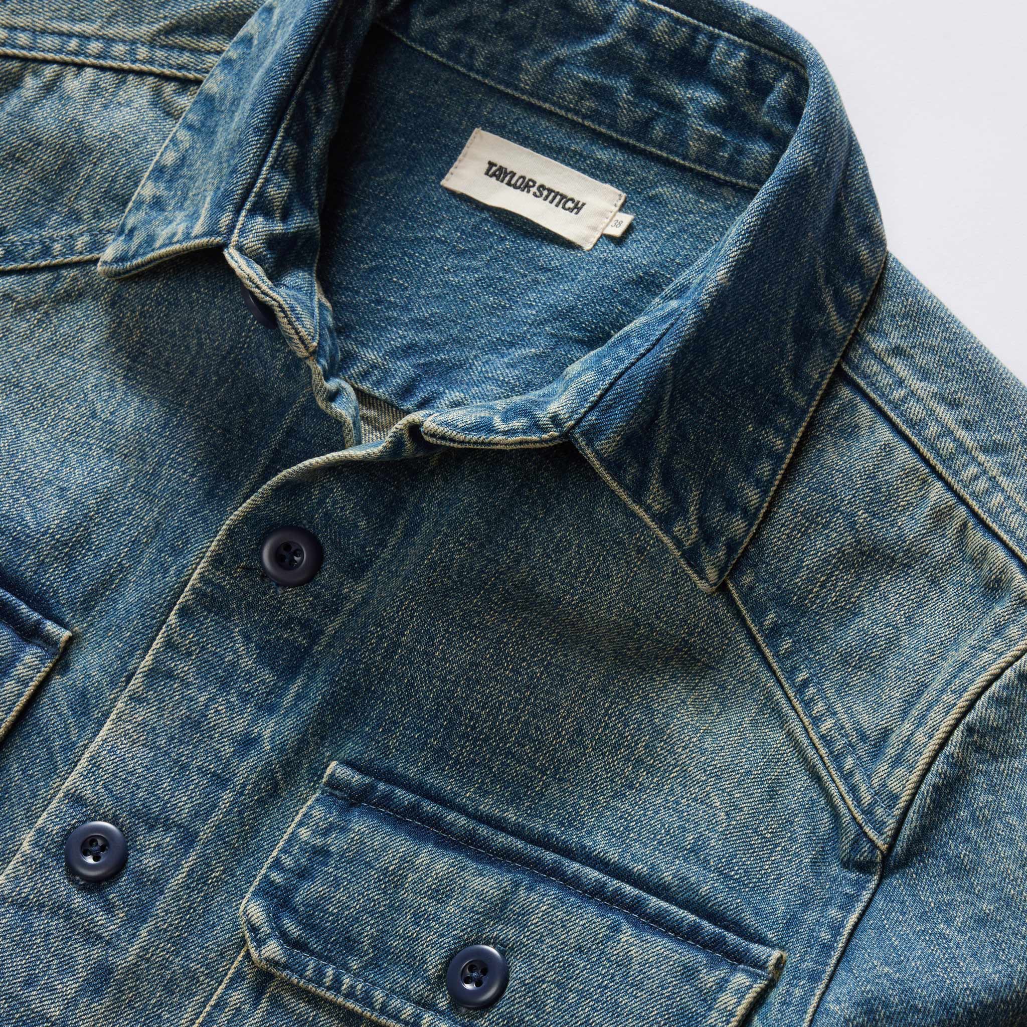 The Shop Shirt in Sawyer Wash Selvage Denim - Image 7