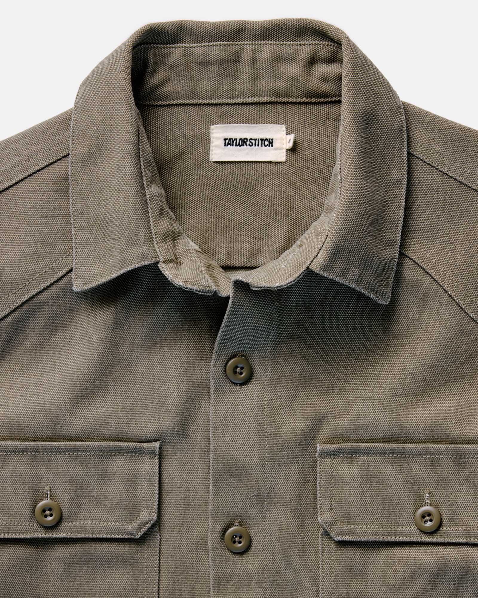 The Shop Shirt in Stone Chipped Canvas - Image 5