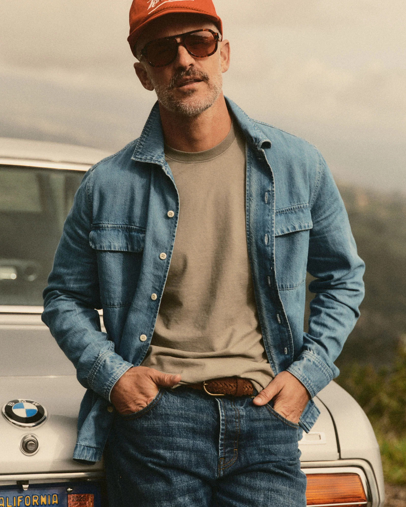 The Shore Shirt in Washed Indigo Twill - Image 2