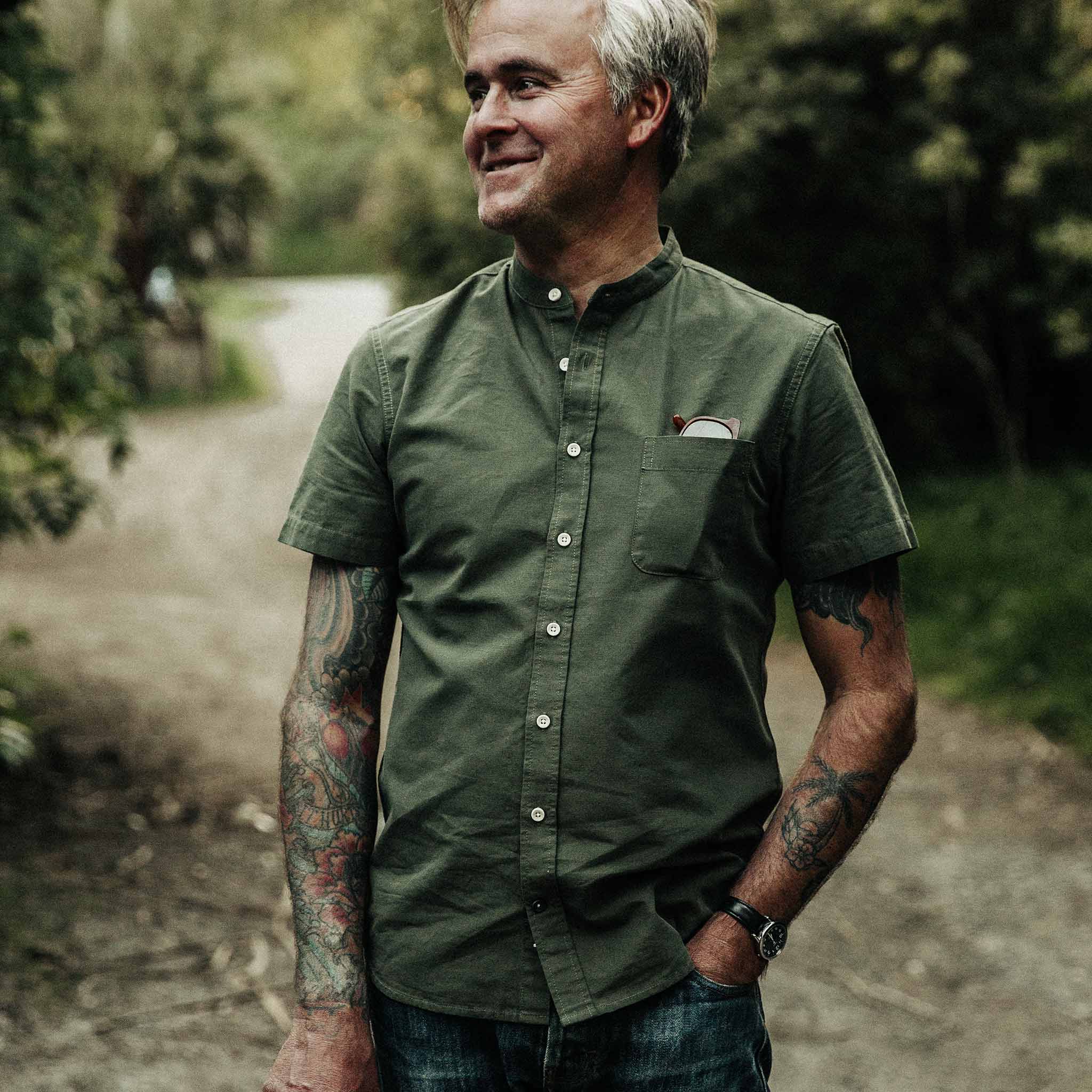 The Short Sleeve Bandit in Olive - Image 2