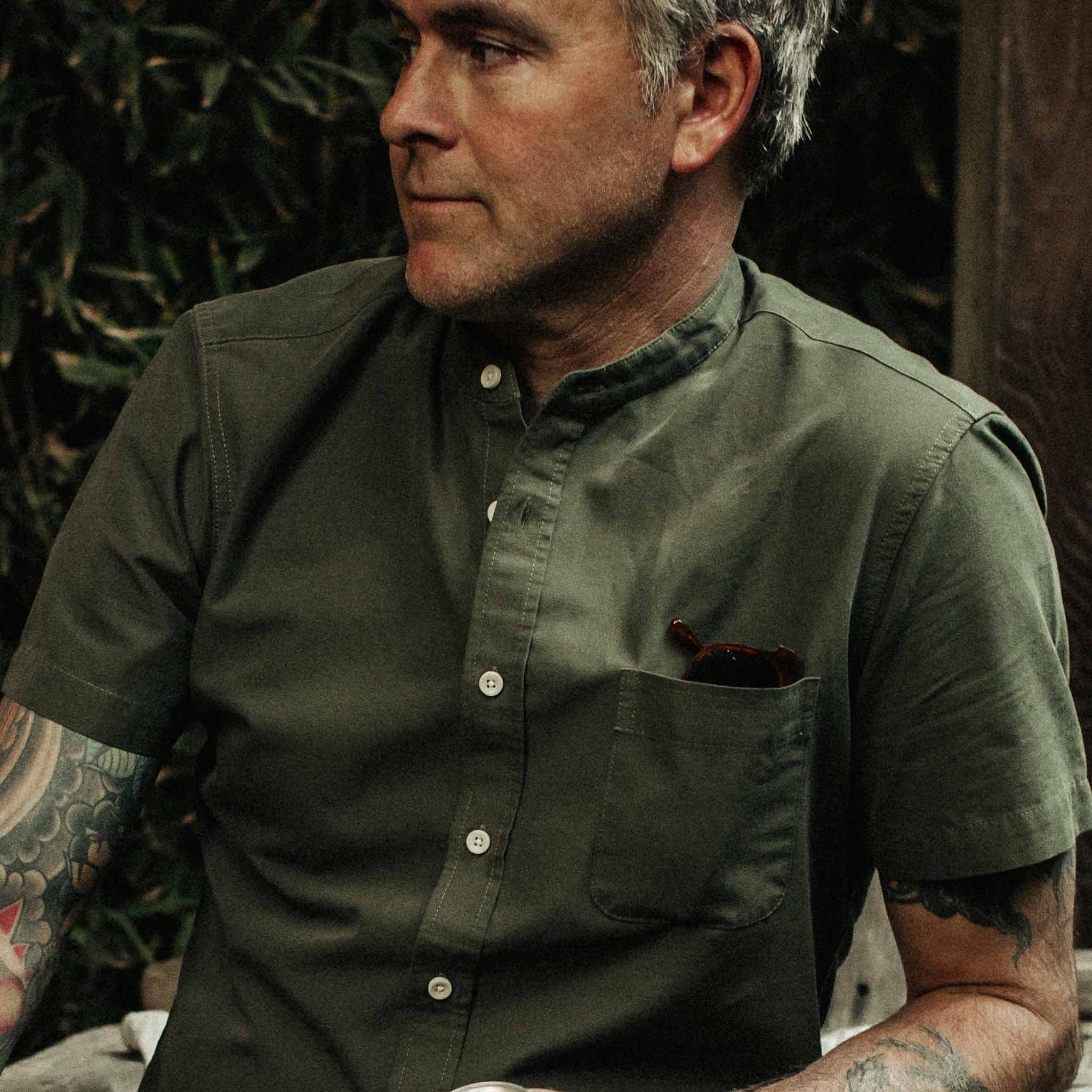 The Short Sleeve Bandit in Olive - Image 3