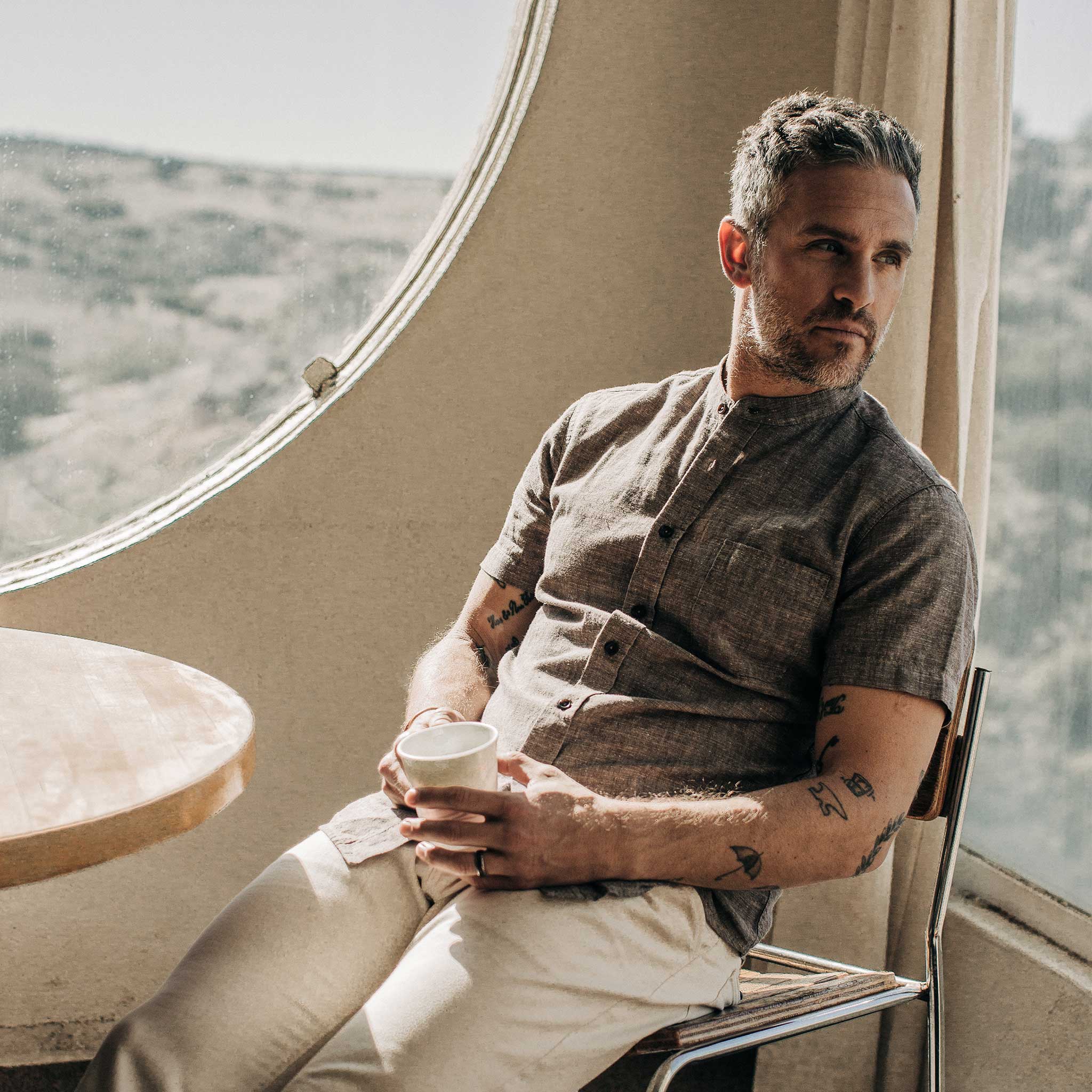 The Short Sleeve Bandit in Tobacco Hemp - Image 2