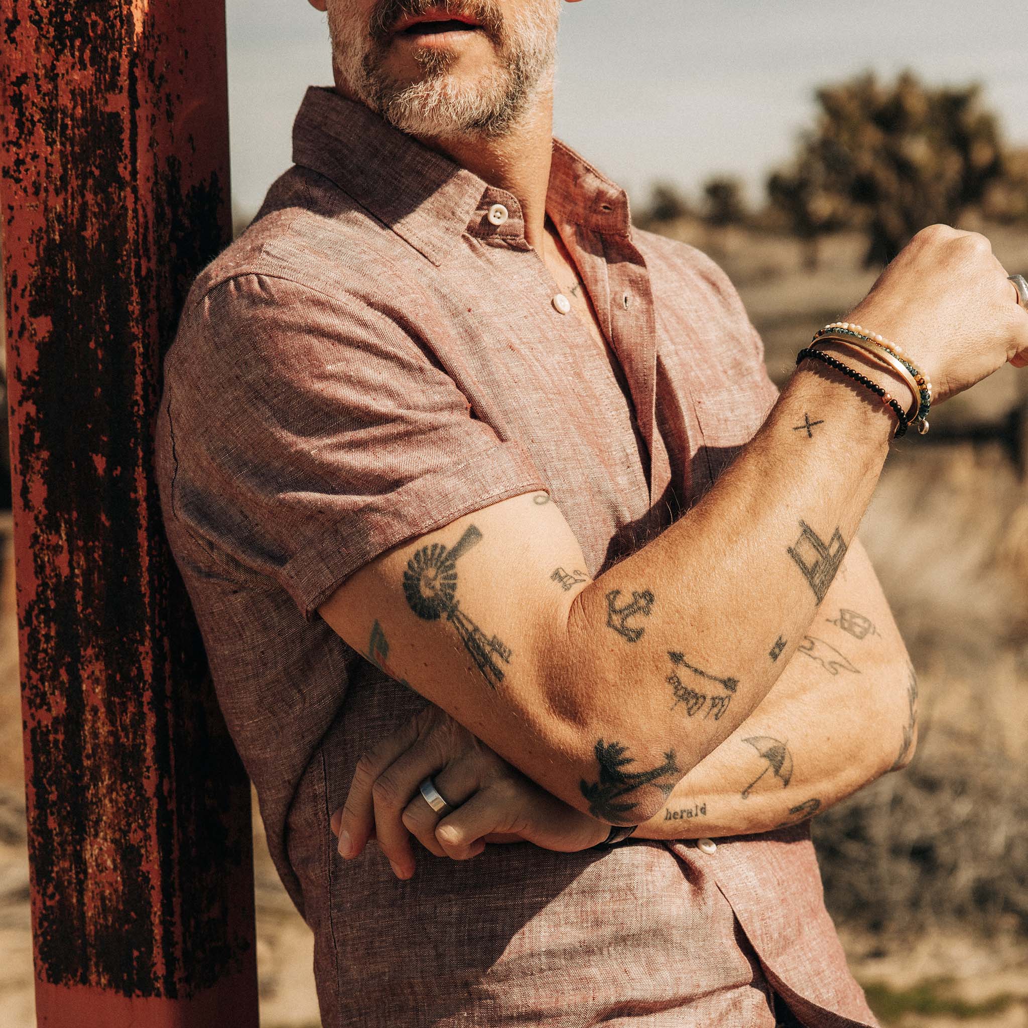 The Short Sleeve California in Dried Cherry Hemp - Image 4