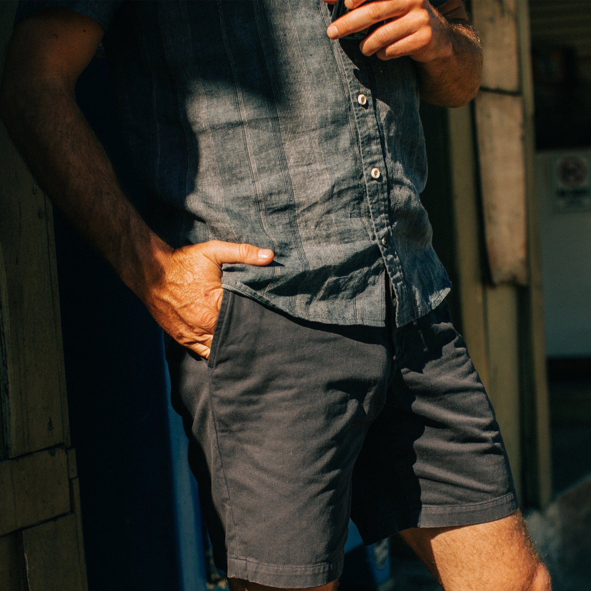 The Short Sleeve California in Dusk Stripe - Image 3