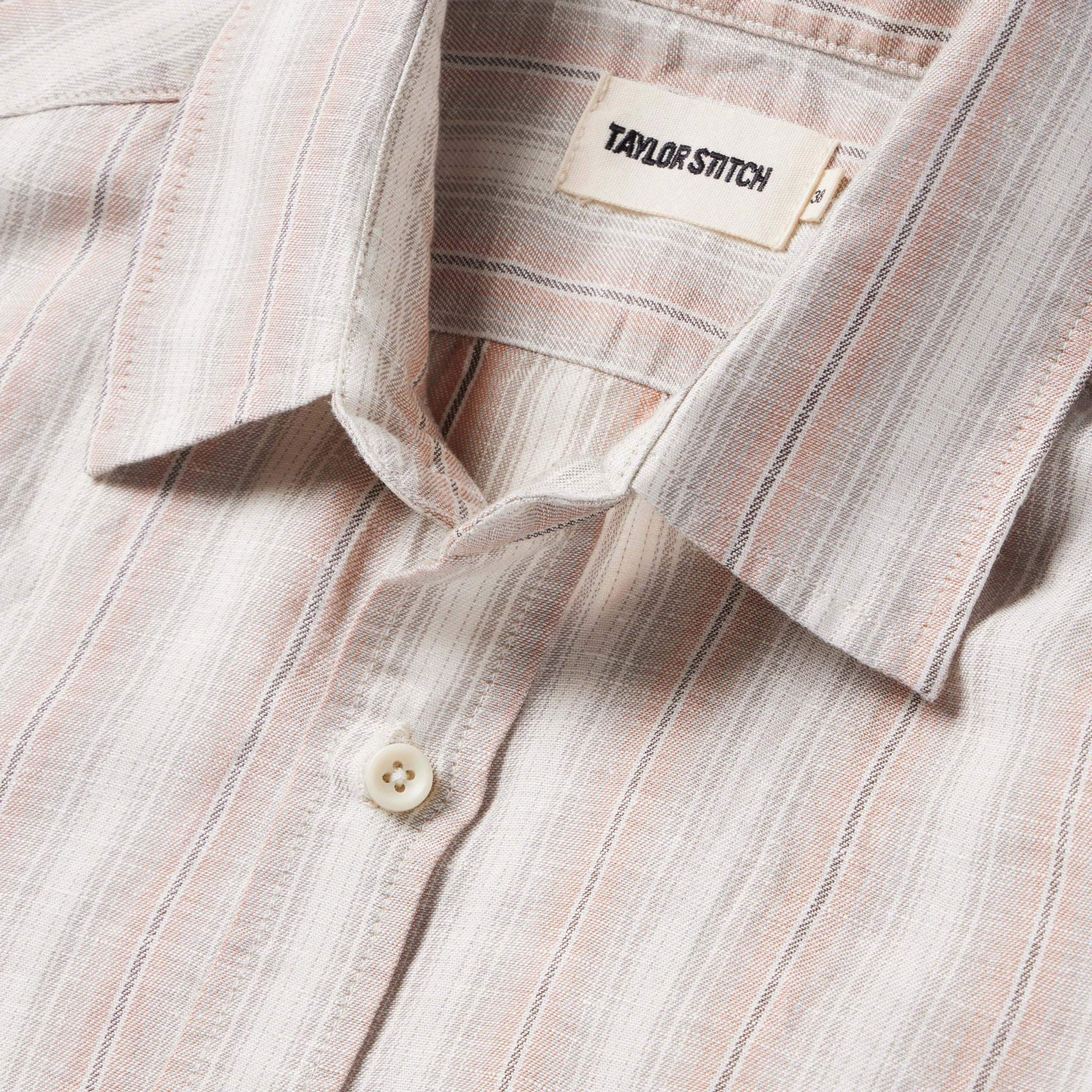 The Short Sleeve California in Dusty Rose Stripe - Image 5
