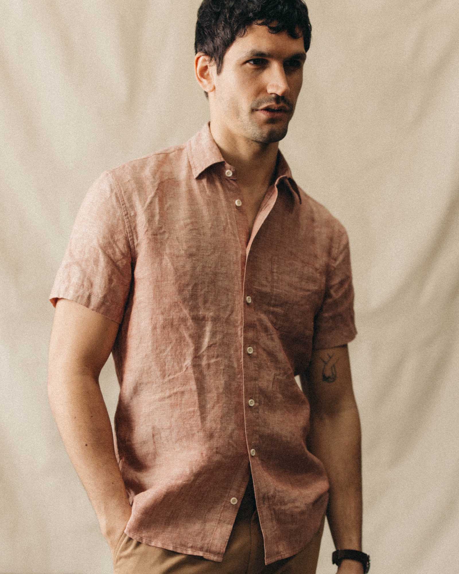 The Short Sleeve California in Fired Clay Hemp - Image 2