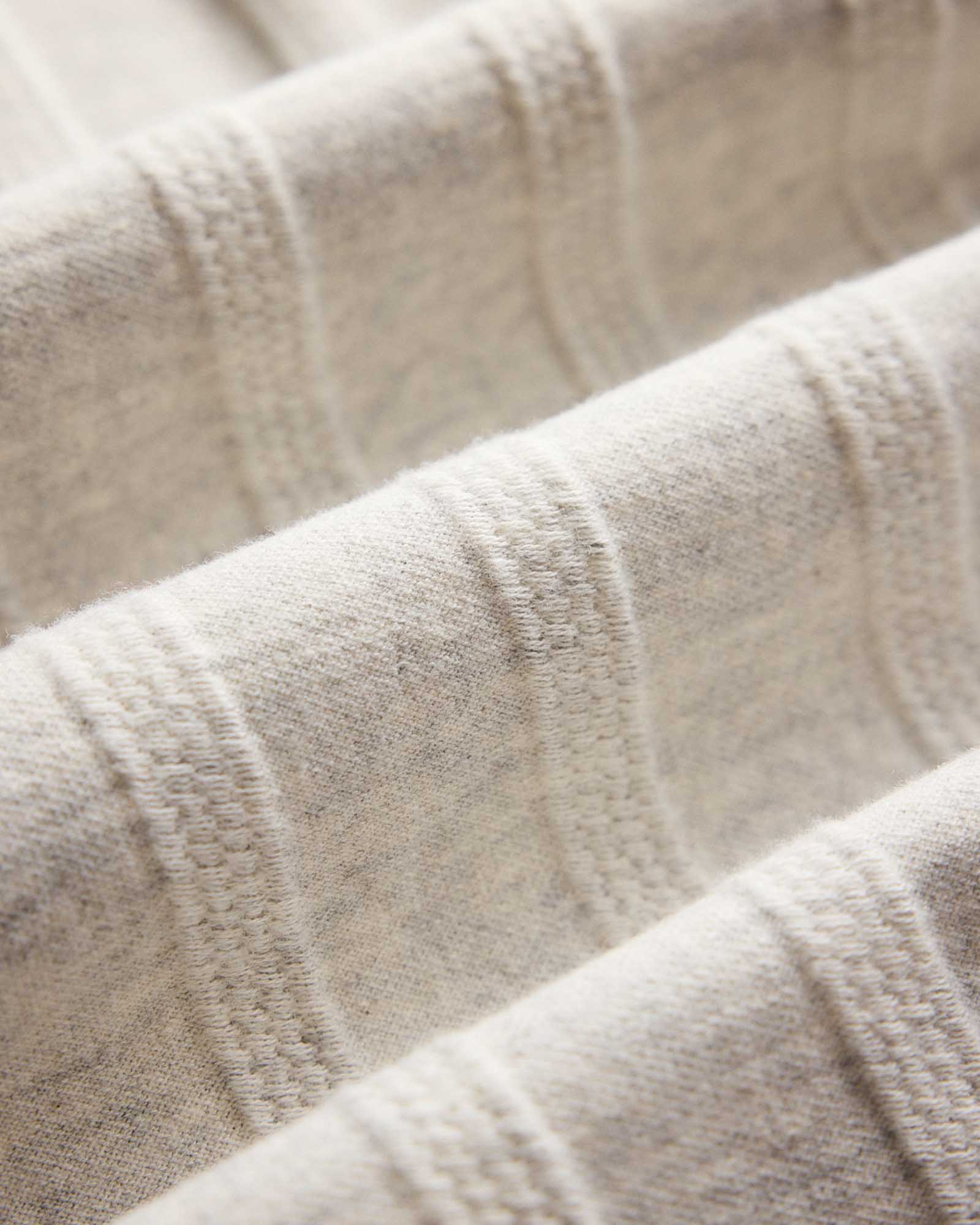 The Short Sleeve California in Heather Ash Pointelle Stripe - Image 6