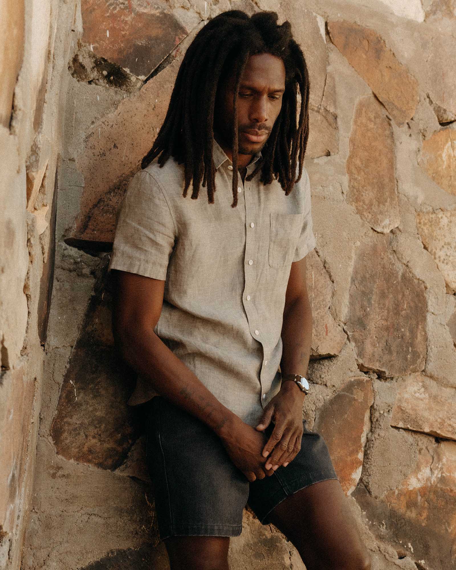 The Short Sleeve California in Morel Hemp - Image 3