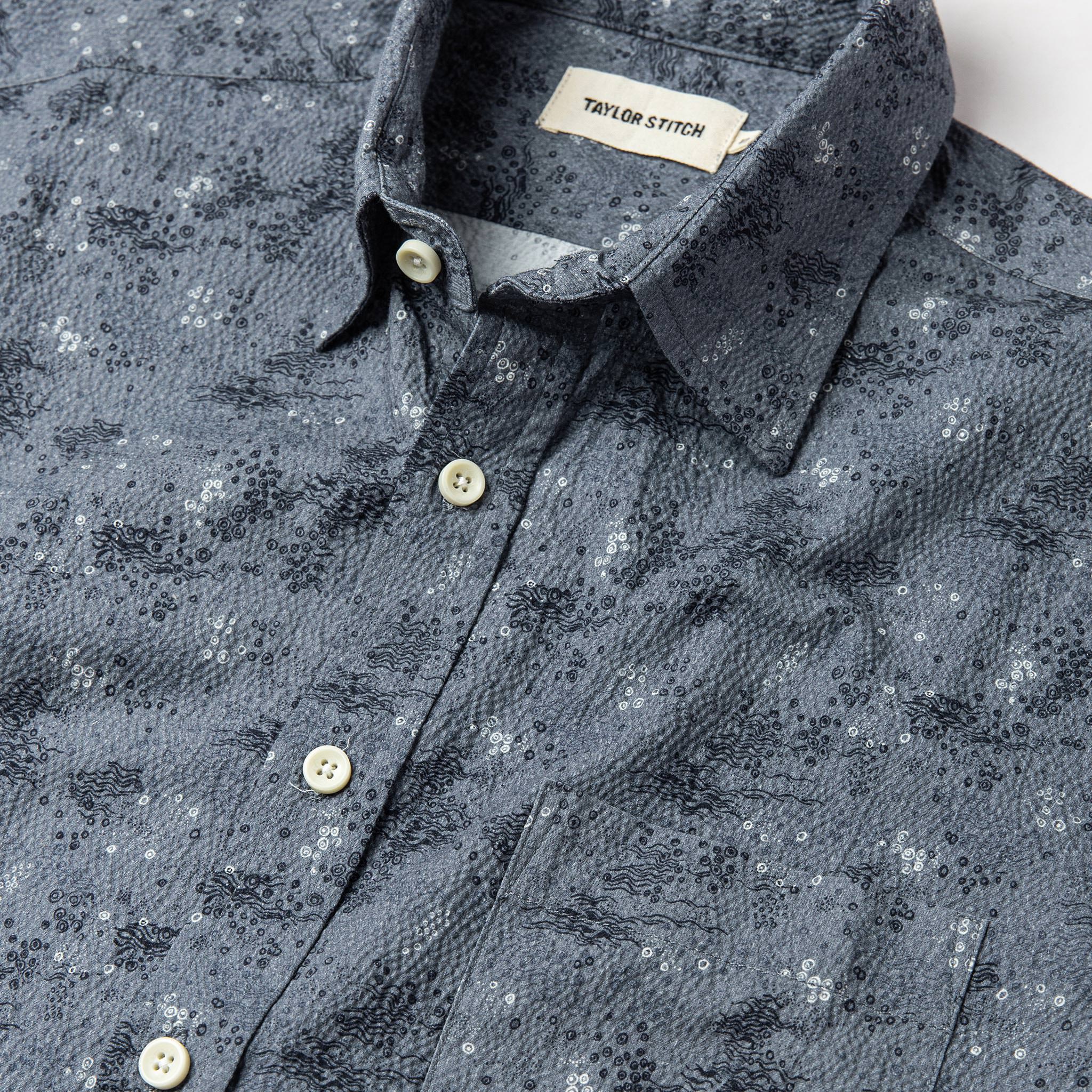 The Short Sleeve California in Ocean Sketch - Image 5