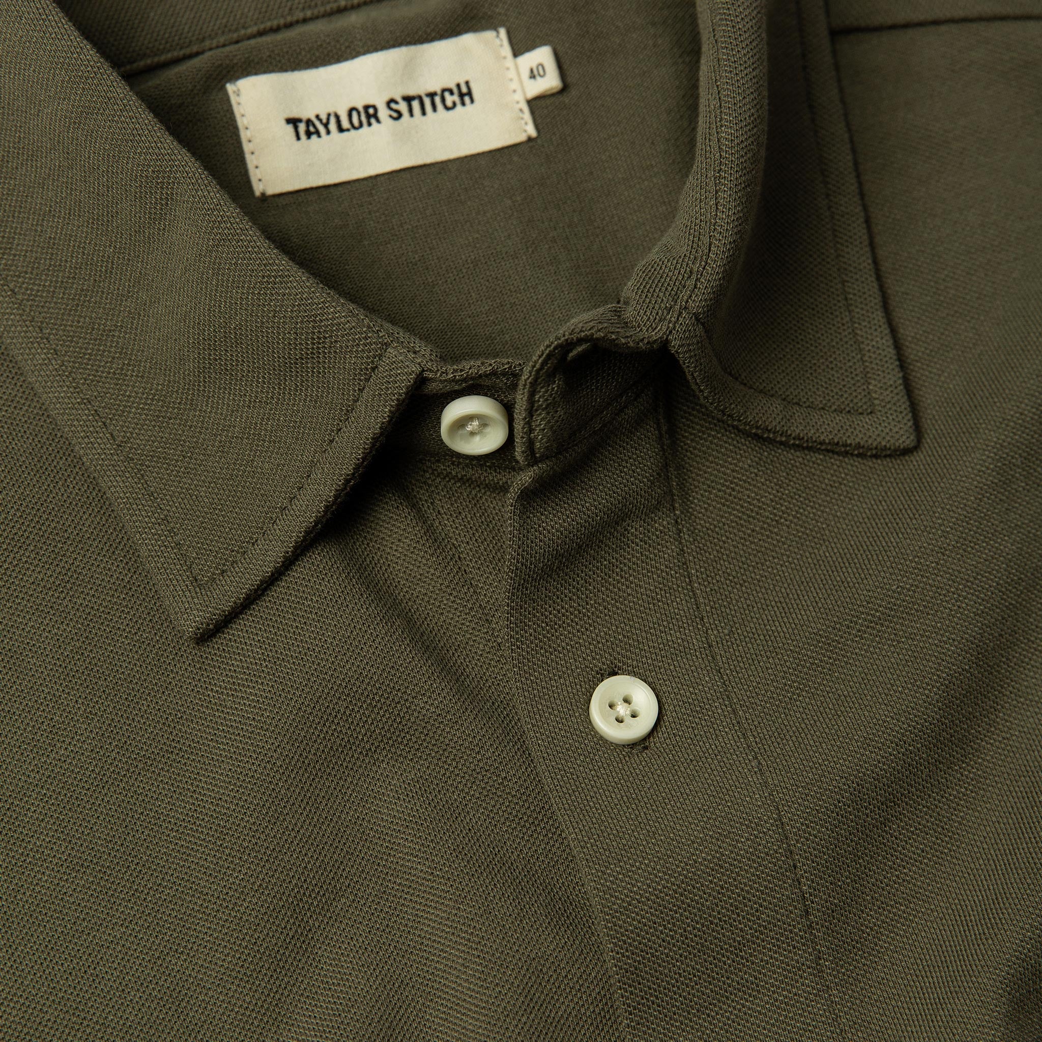 The Short Sleeve California in Olive Pique - Image 6