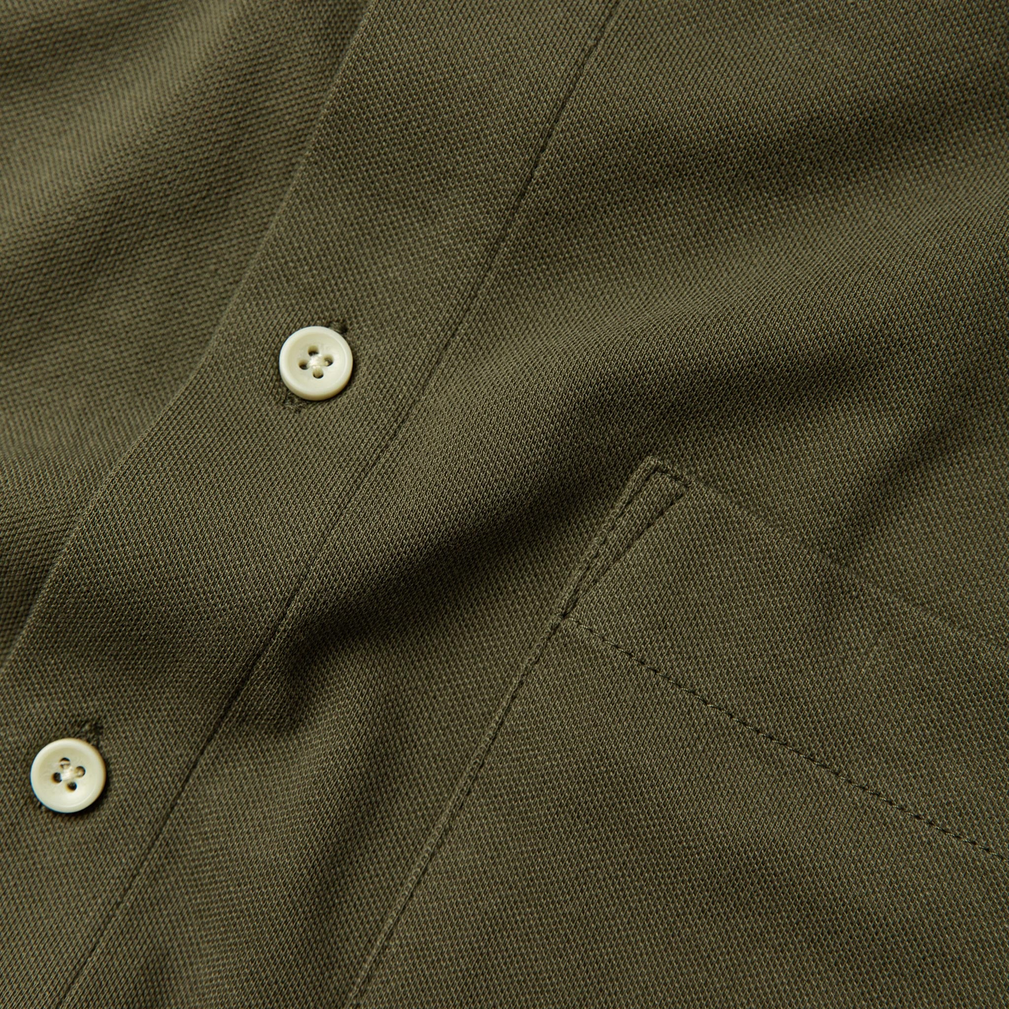 The Short Sleeve California in Olive Pique - Image 7