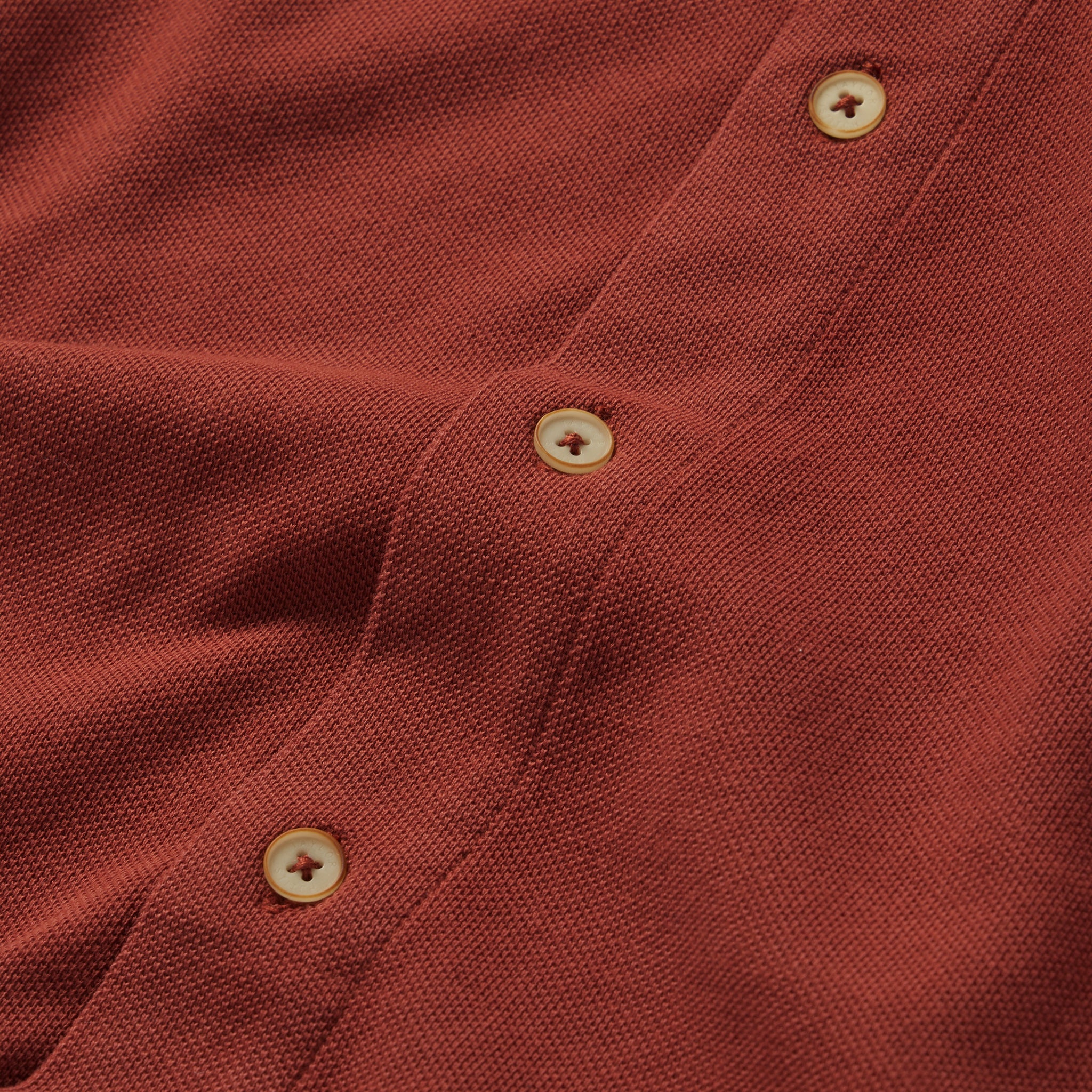 The Short Sleeve California in Red Clay Pique - Image 6