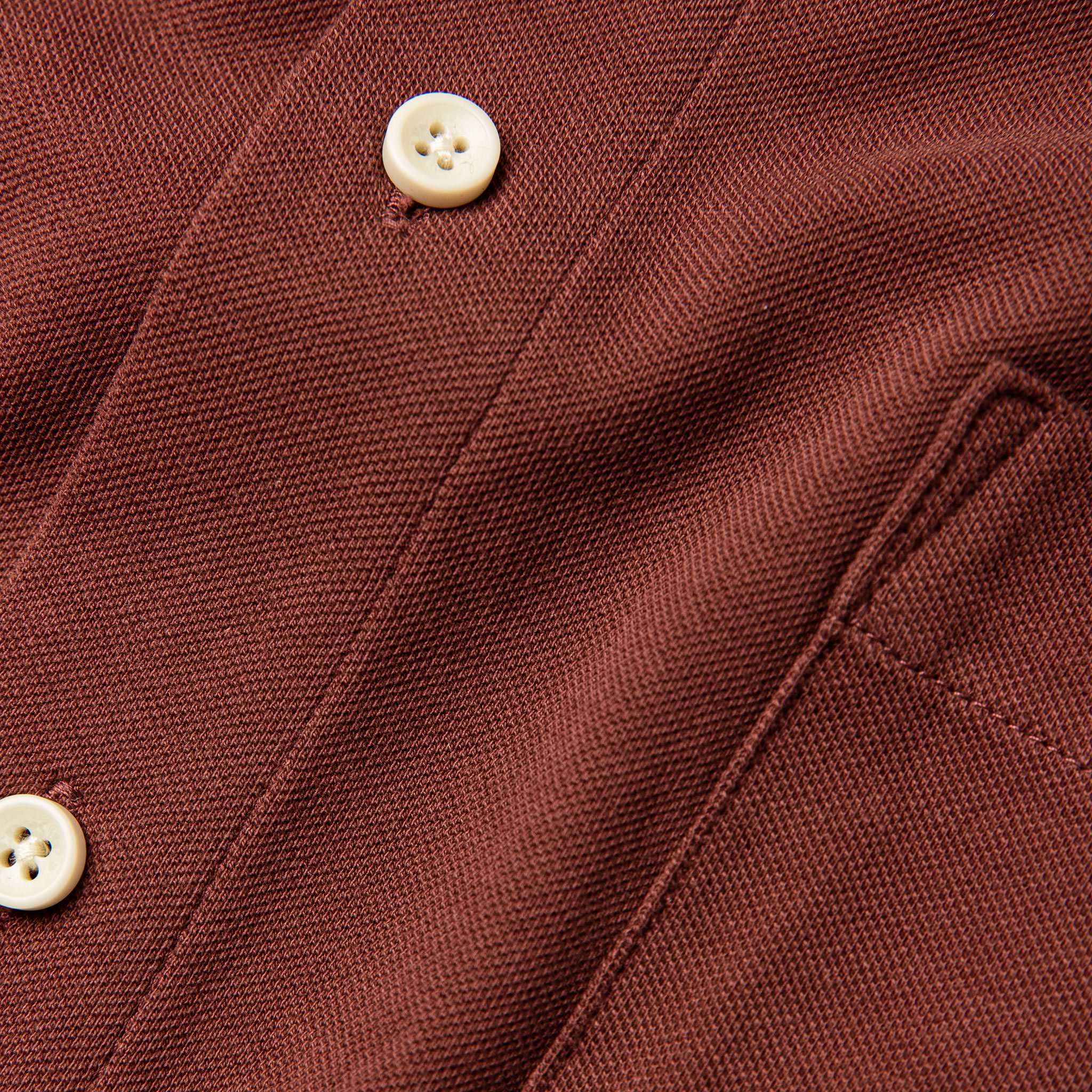The Short Sleeve California in Rust Pique - Image 7