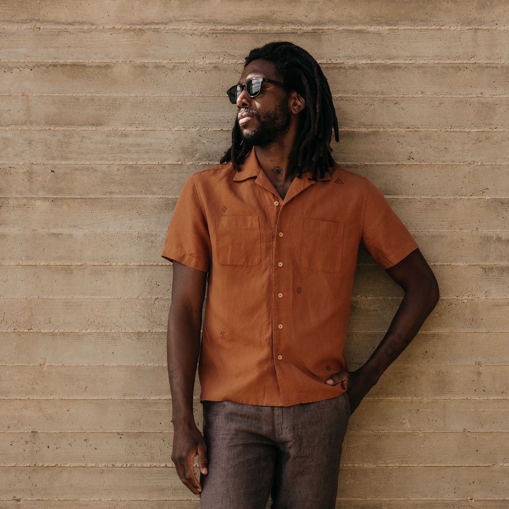 The Conrad Shirt in Adobe Embroidery - Image 2