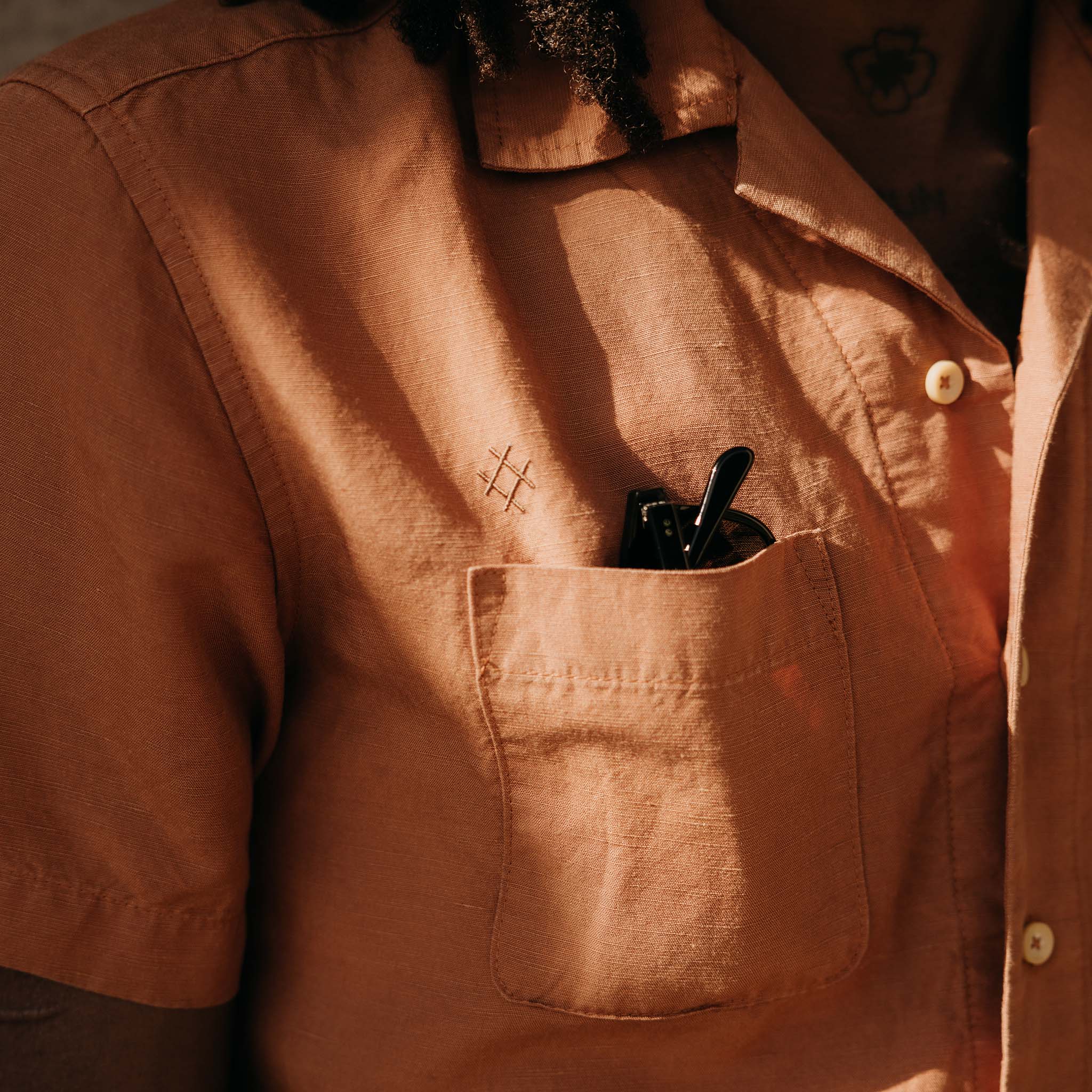 The Conrad Shirt in Adobe Embroidery - Image 3
