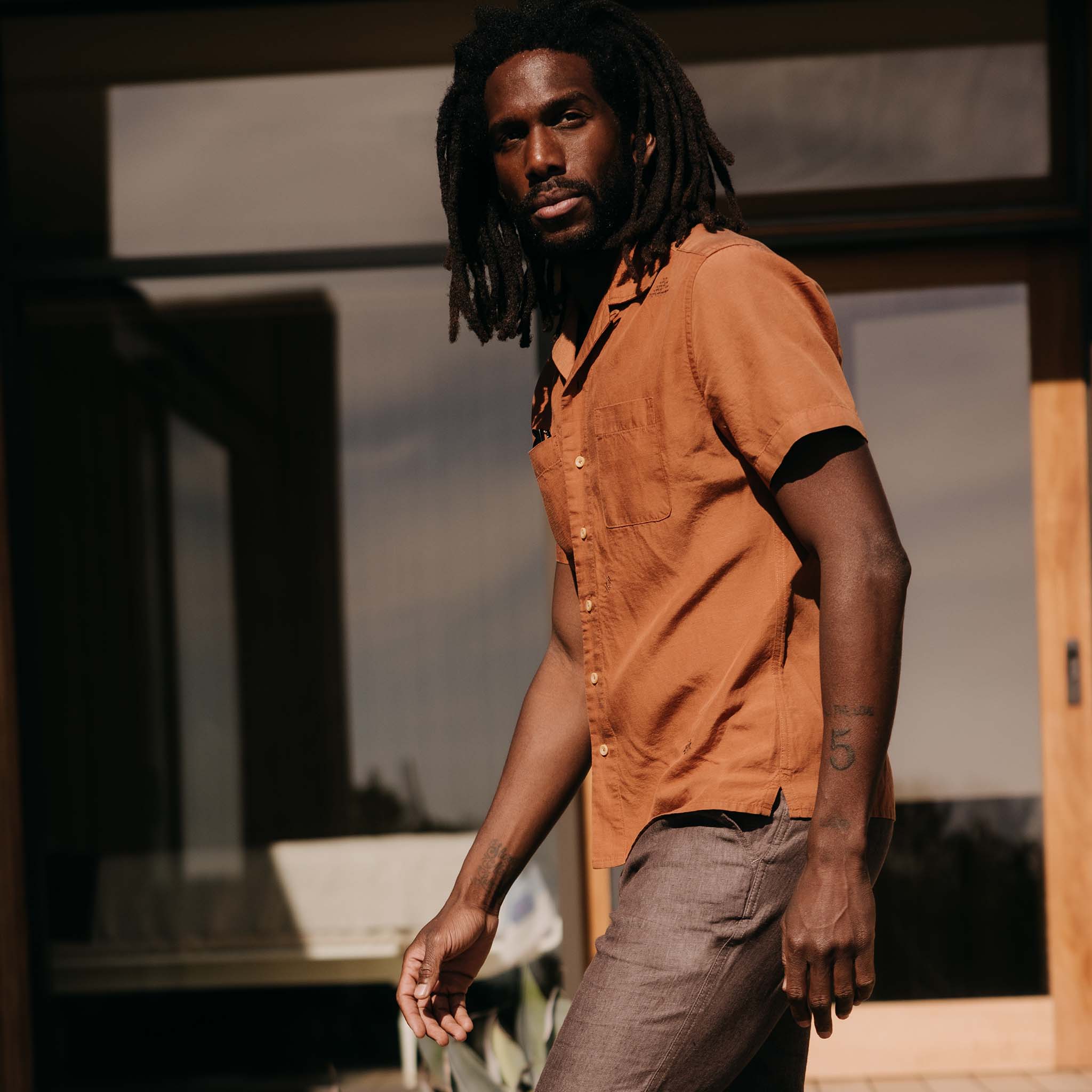 The Conrad Shirt in Adobe Embroidery - Image 5
