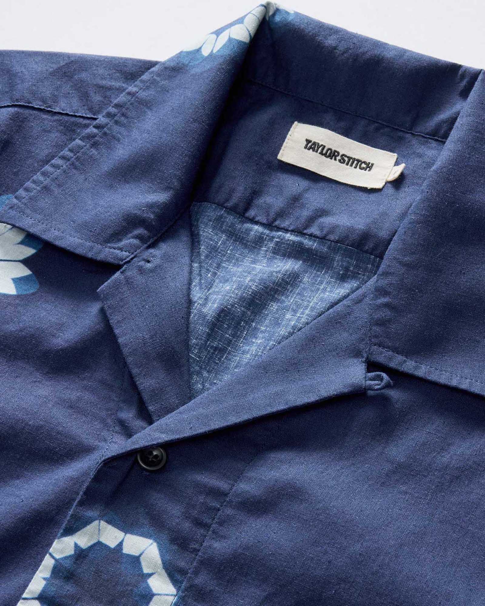 The Davis Shirt in Dark Navy Geo - Image 4