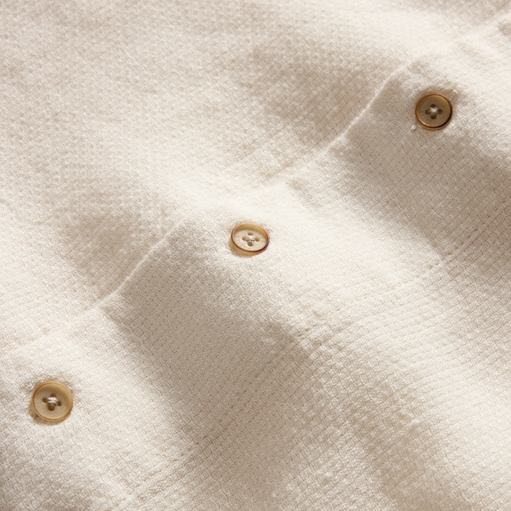The Short Sleeve Davis Shirt in Natural Palm Embroidery - Image 8