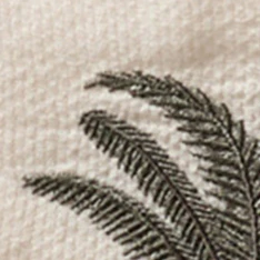 The Short Sleeve Davis Shirt in Natural Palm Embroidery - Image 9