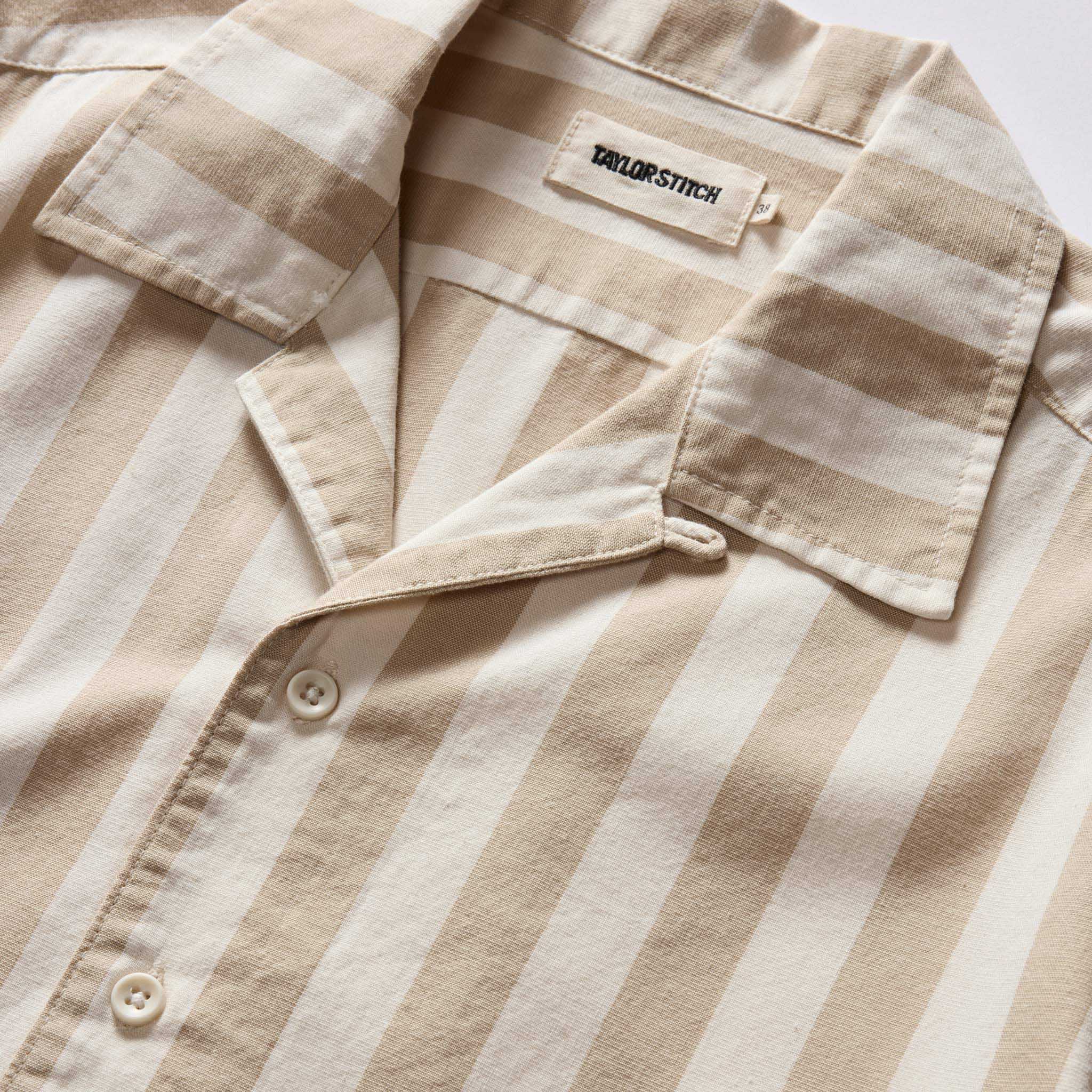 The Short Sleeve Davis Shirt in Sandbar Stripe - Image 6