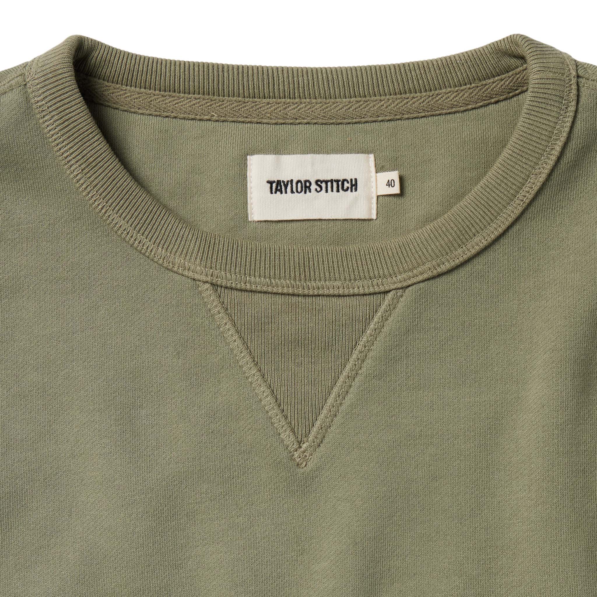 The Short Sleeve Fillmore Crew in Olive - Image 6