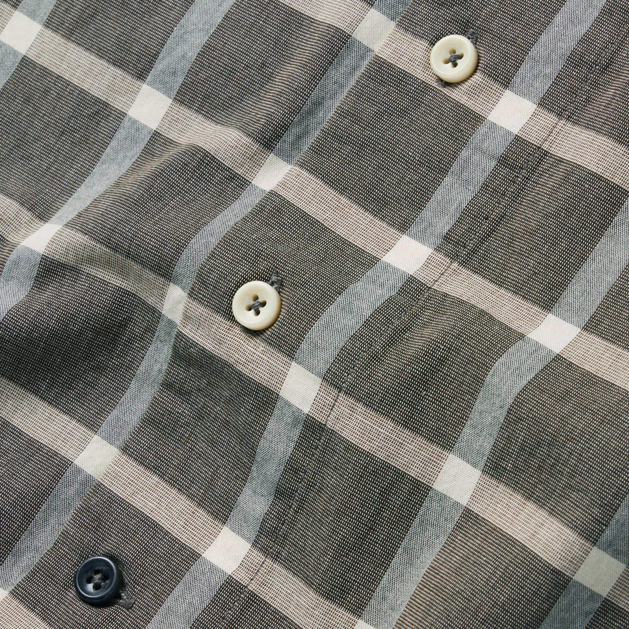 The Short Sleeve Hawthorne in Espresso Plaid - Image 6