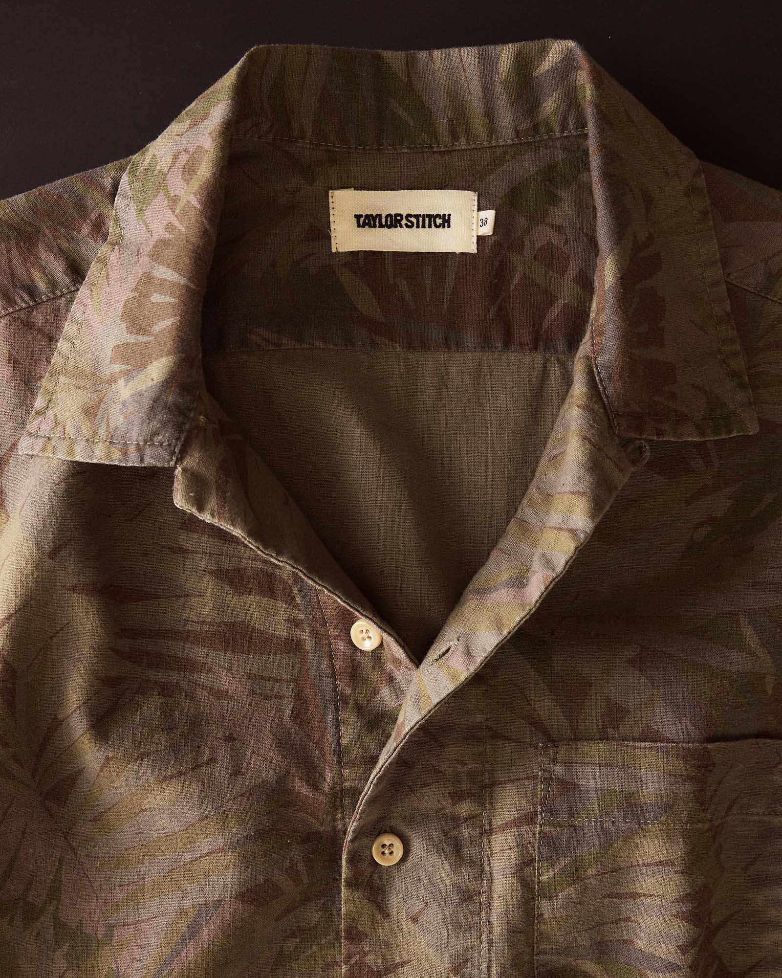 The Hawthorne Shirt in Fatigue Olive Desert Palm - Image 5