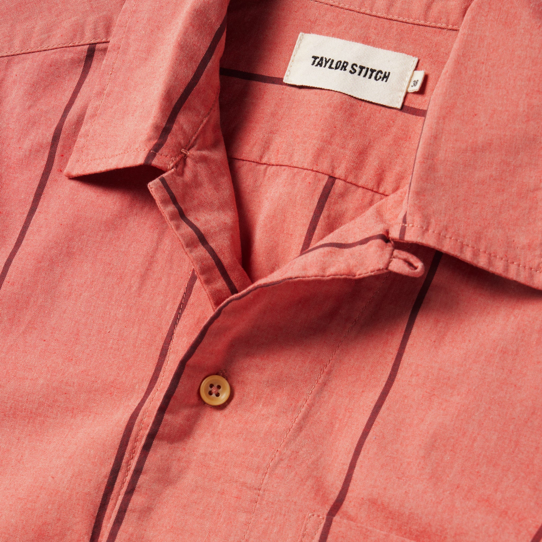 The Short Sleeve Hawthorne in Rust Stripe - Image 5