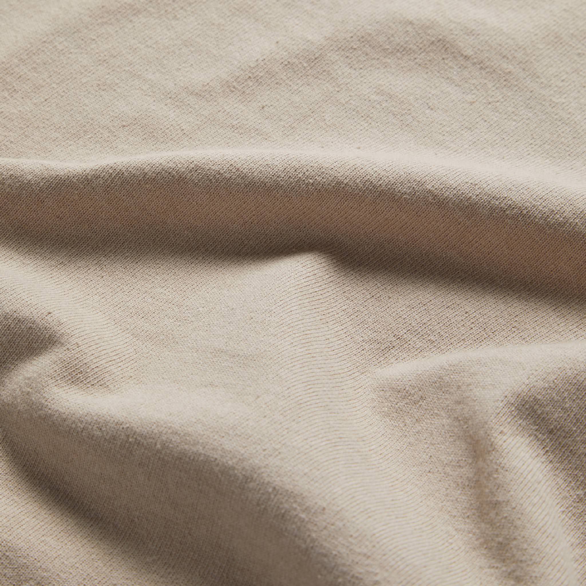The Short Sleeve Heavy Bag Henley in Sand - Image 7