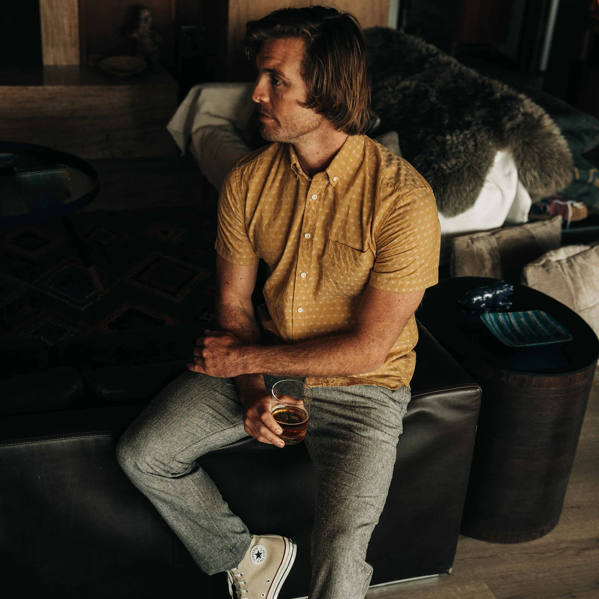 The Short Sleeve Jack in Gold Diamond - Image 4